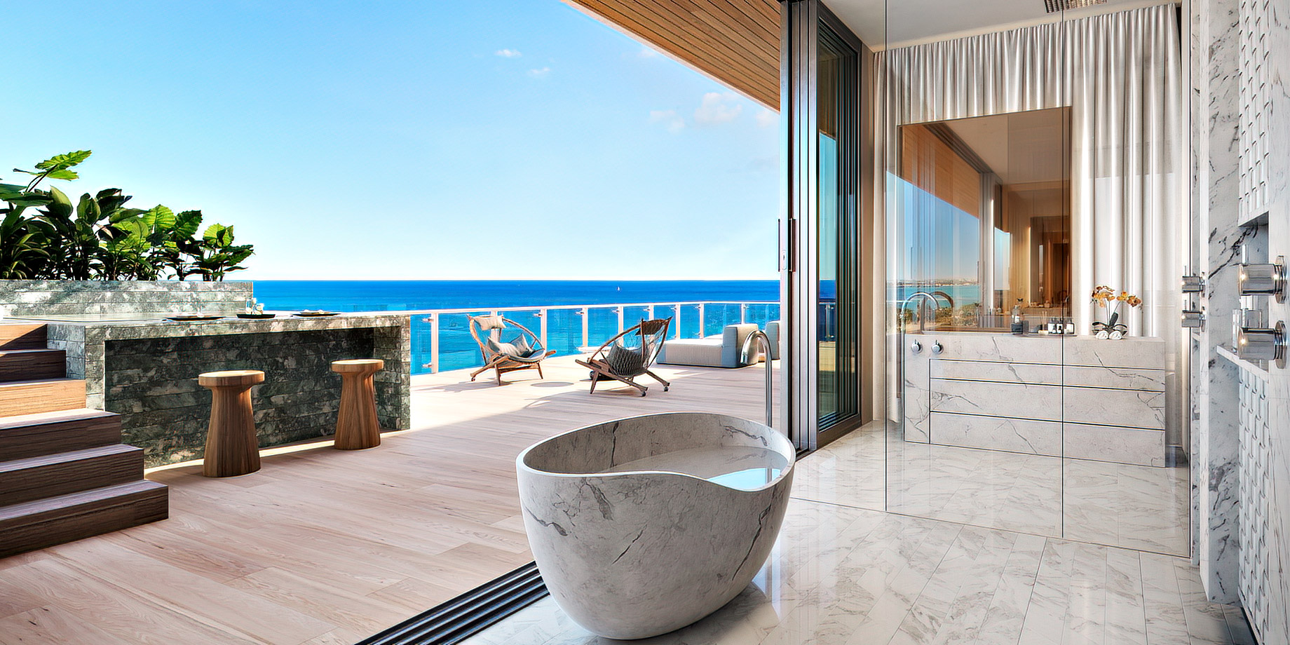 57 Ocean Bathroom Ocean View – Miami Beach, Florida