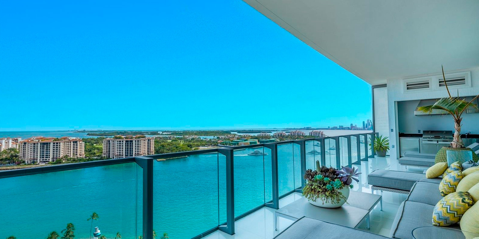 Balcony - Apogee Condominium - South Beach, Miami, Florida