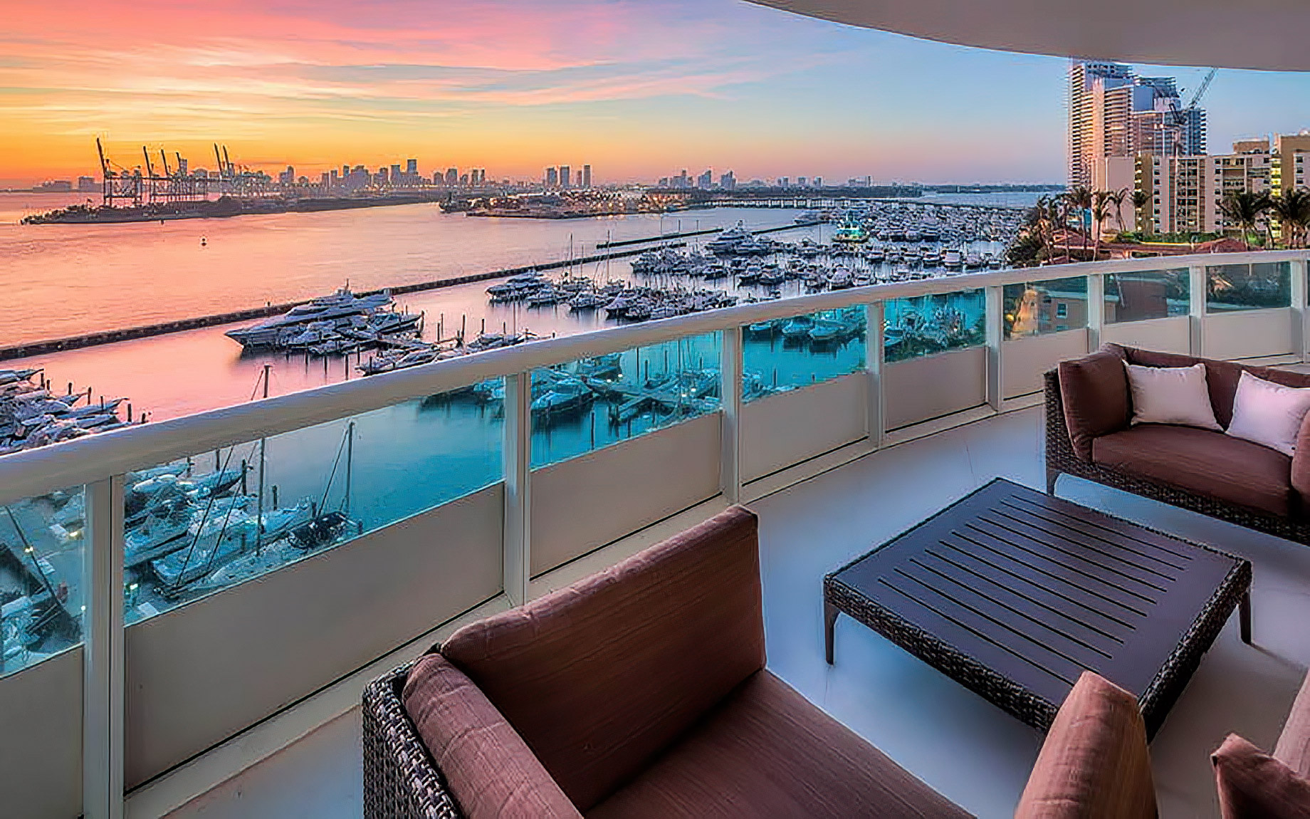 Balcony View - Murano at Portofino - South Beach, Miami, Florida