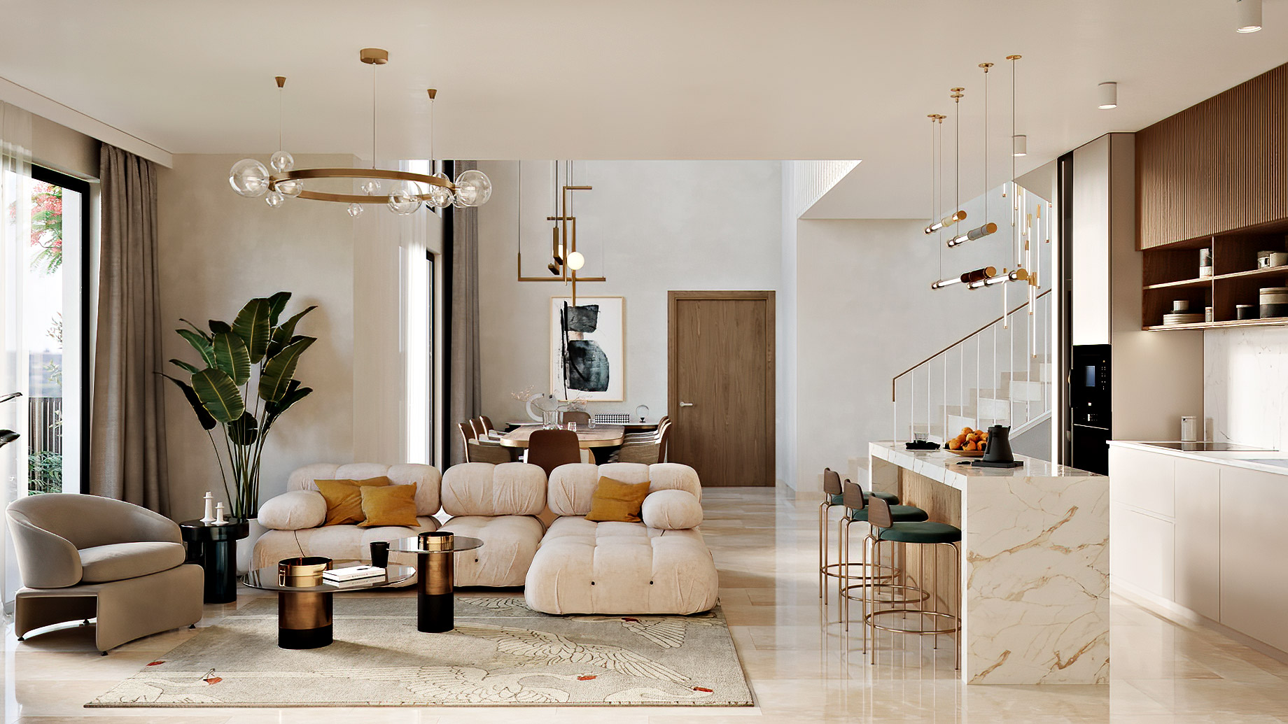 3D Interior Luxury Home CGI