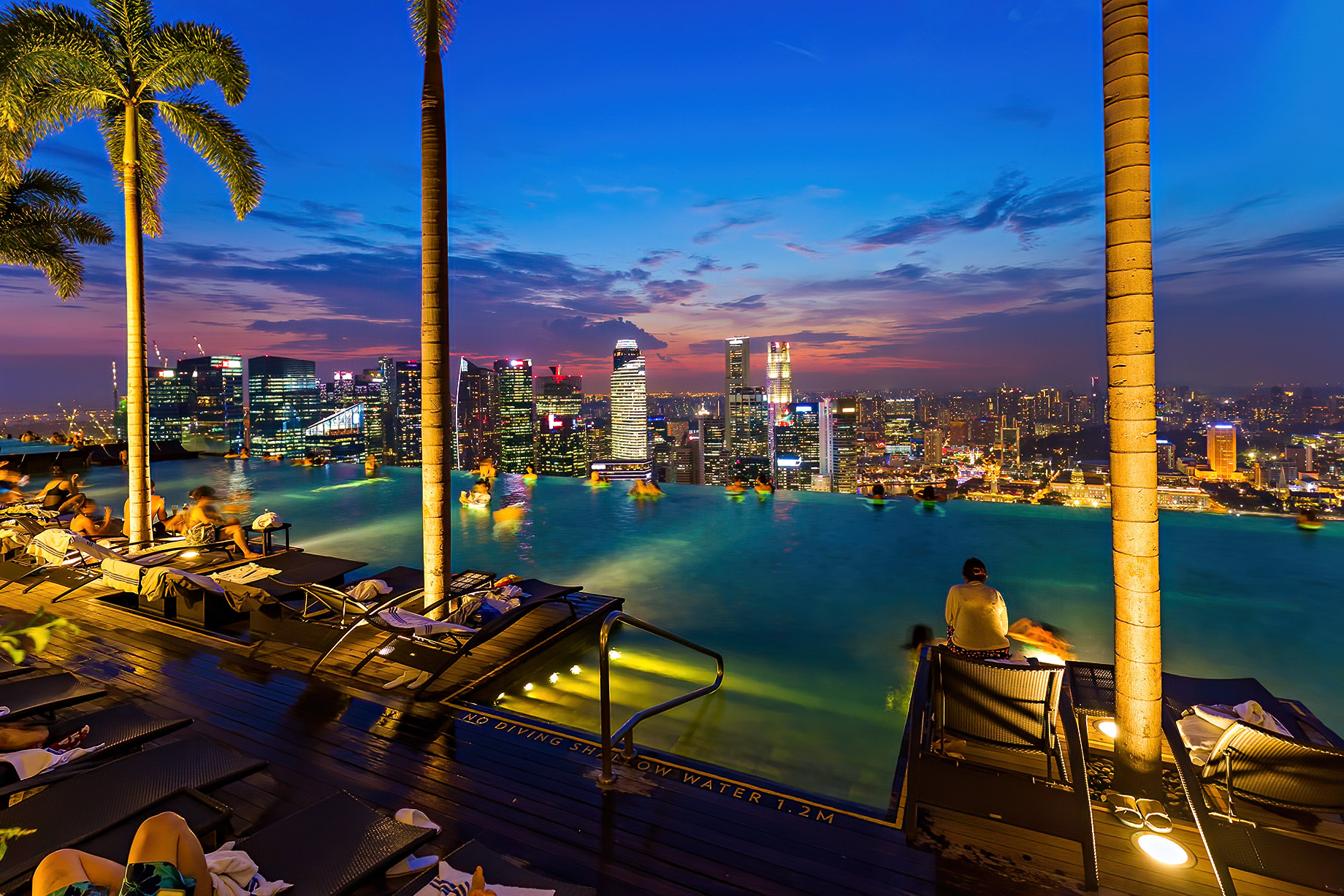 Infinity Pool at Marina Bay Sands Hotel - Singapore