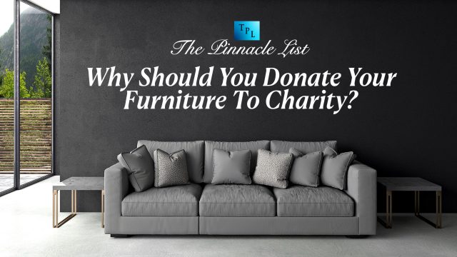 Why Should You Donate Your Furniture To Charity?