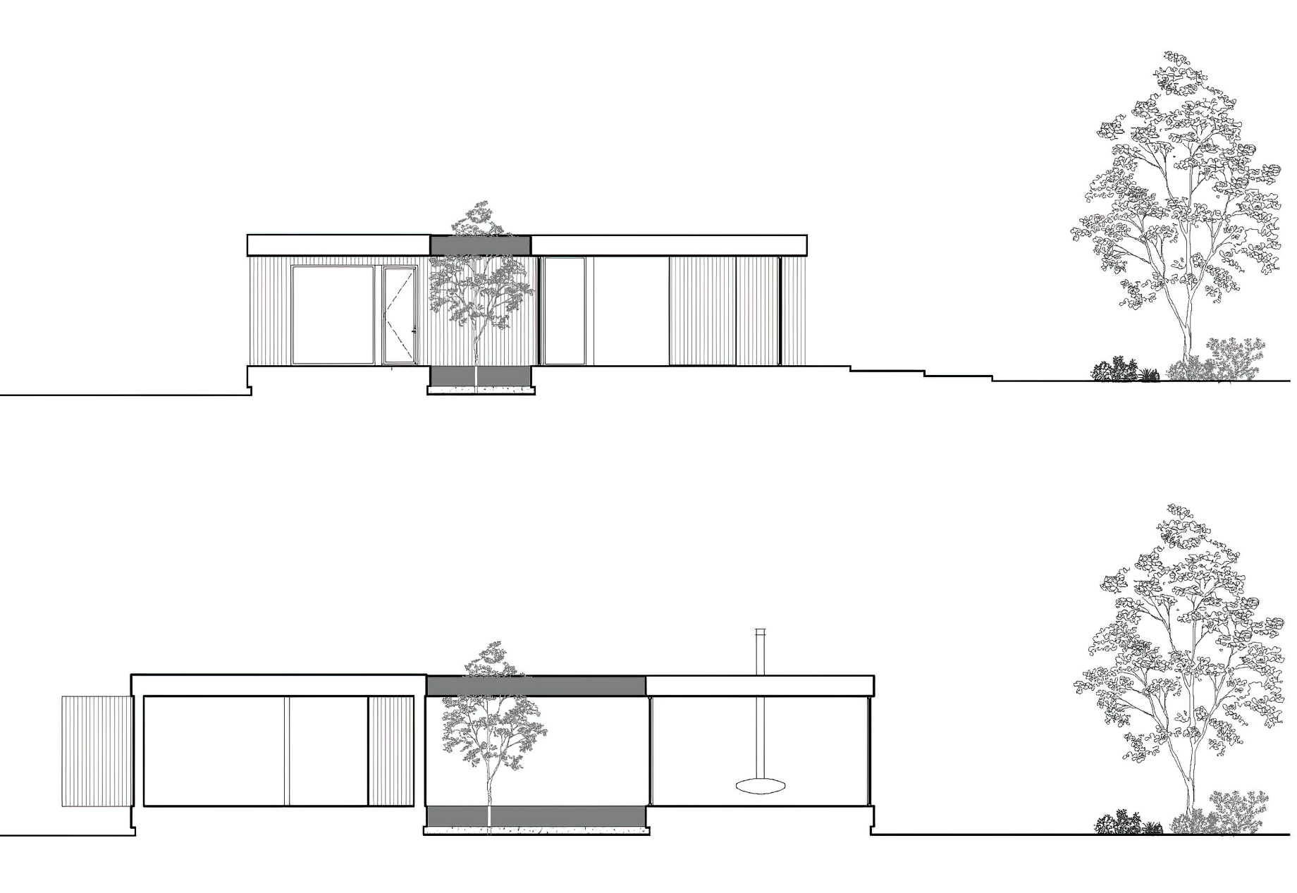 The Apple Tree House – Saint-Donat-de-Montcalm, QC, Canada – ElevationsThe Apple Tree House – Saint-Donat-de-Montcalm, QC, Canada – Elevations