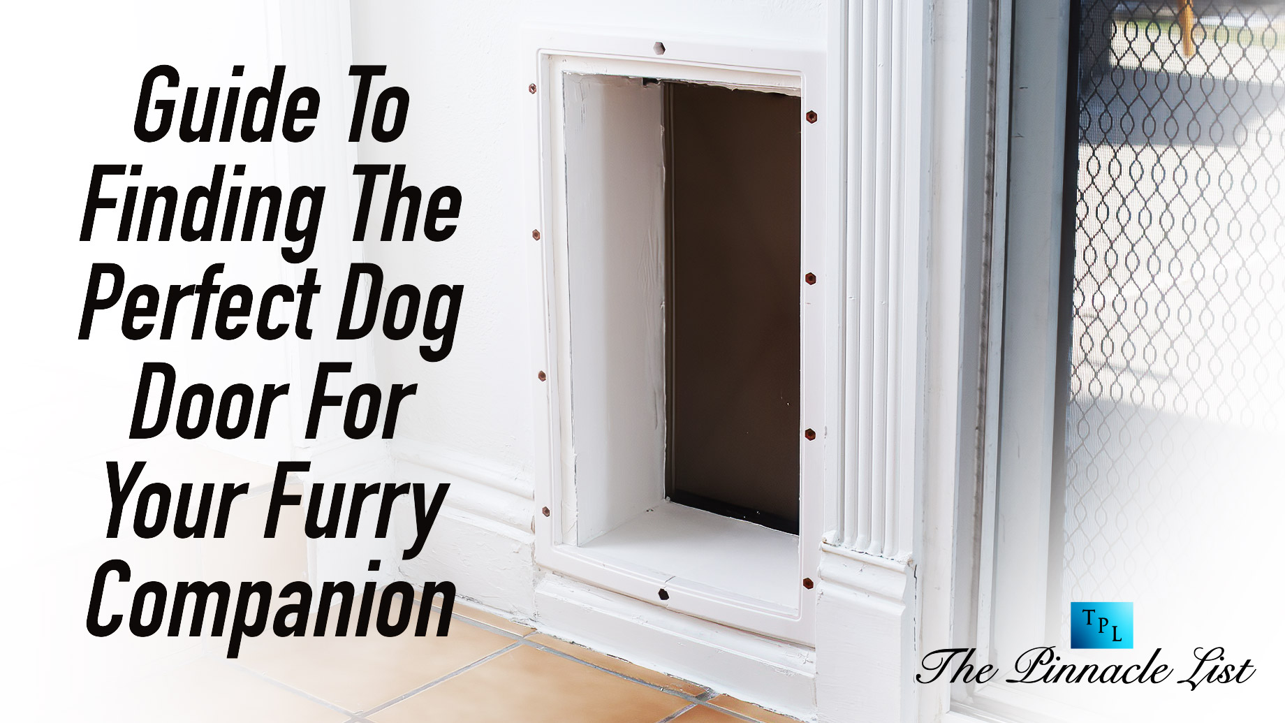 Guide To Finding The Perfect Dog Door For Your Furry Companion