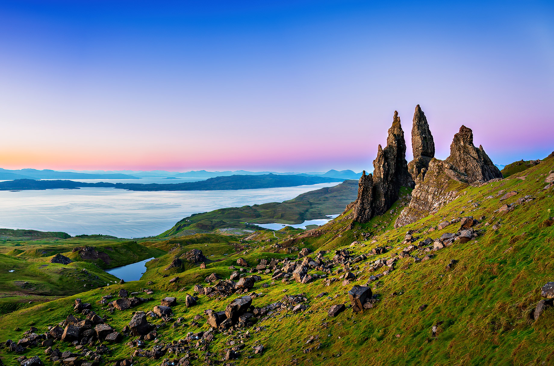 Old Man of Storr Rock Formation - Isle of Skye, Scotland, UK