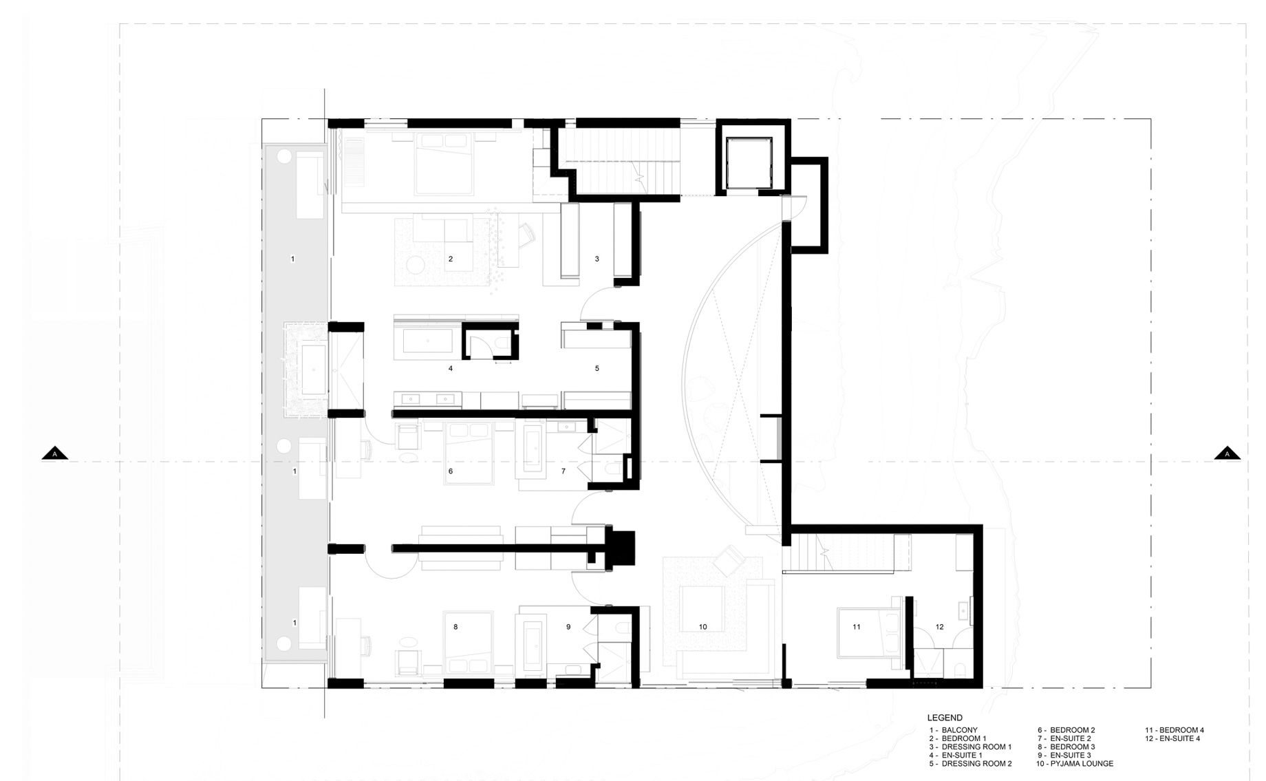 Beyond Villa – 7 Nettleton Rd, Clifton, Cape Town, South Africa – Level 4 Floor Plan