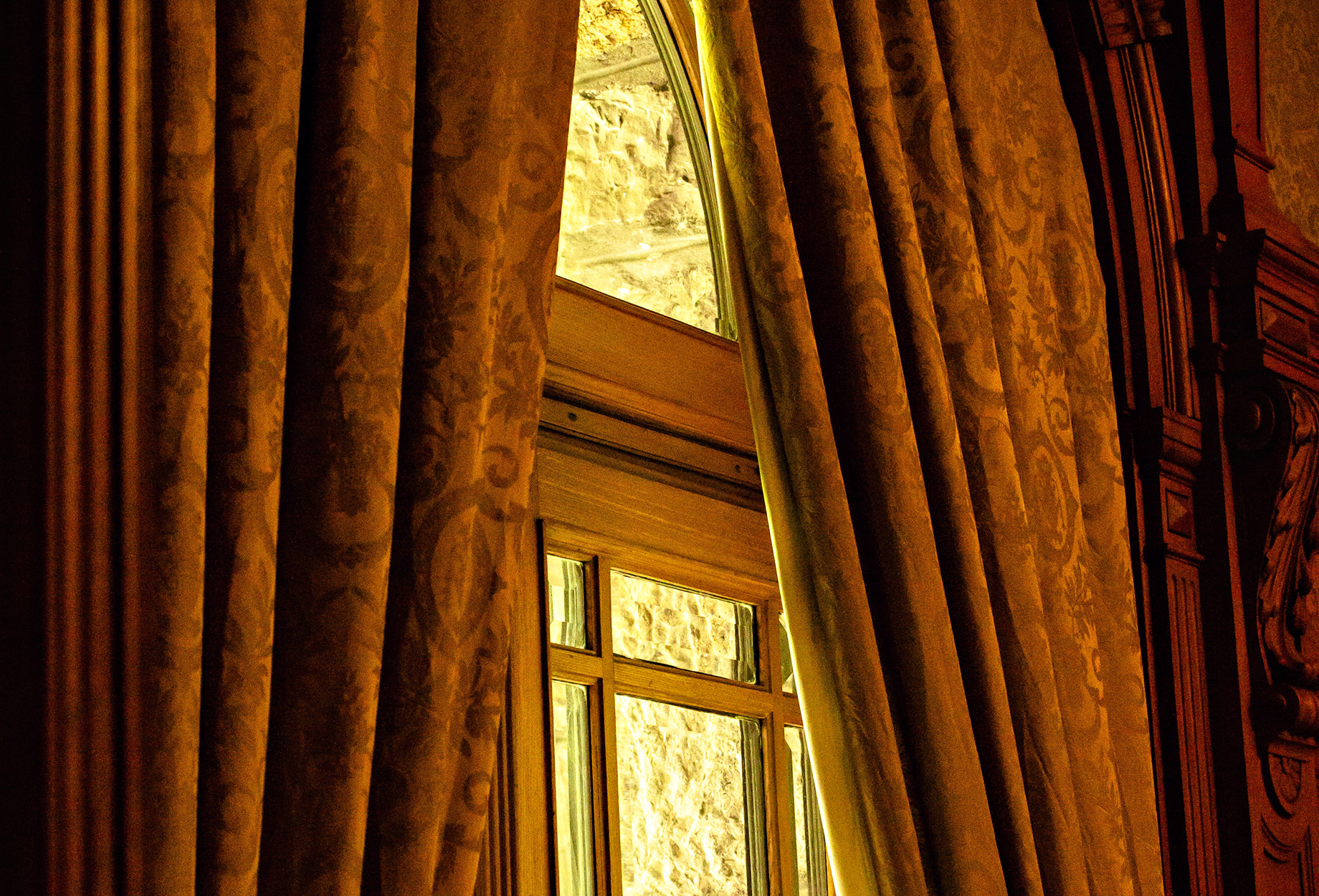 Heavy Curtains in a Castle