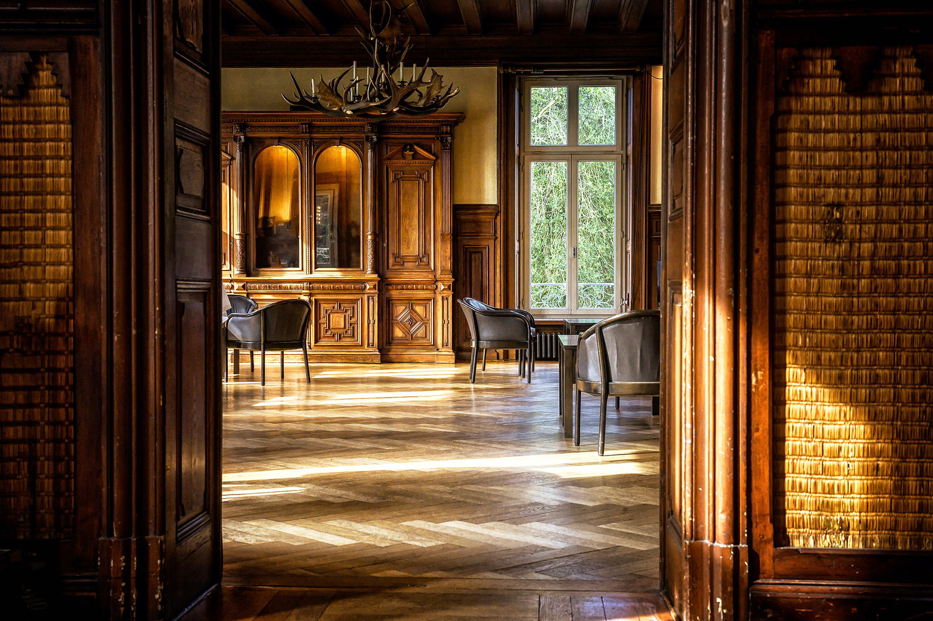 Wooden Furniture in a Castle