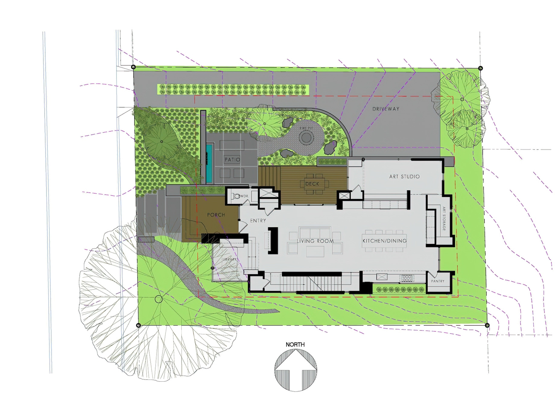 Pyrite House Urban Infill Residence - Atlanta, GA, USA - Site Plan