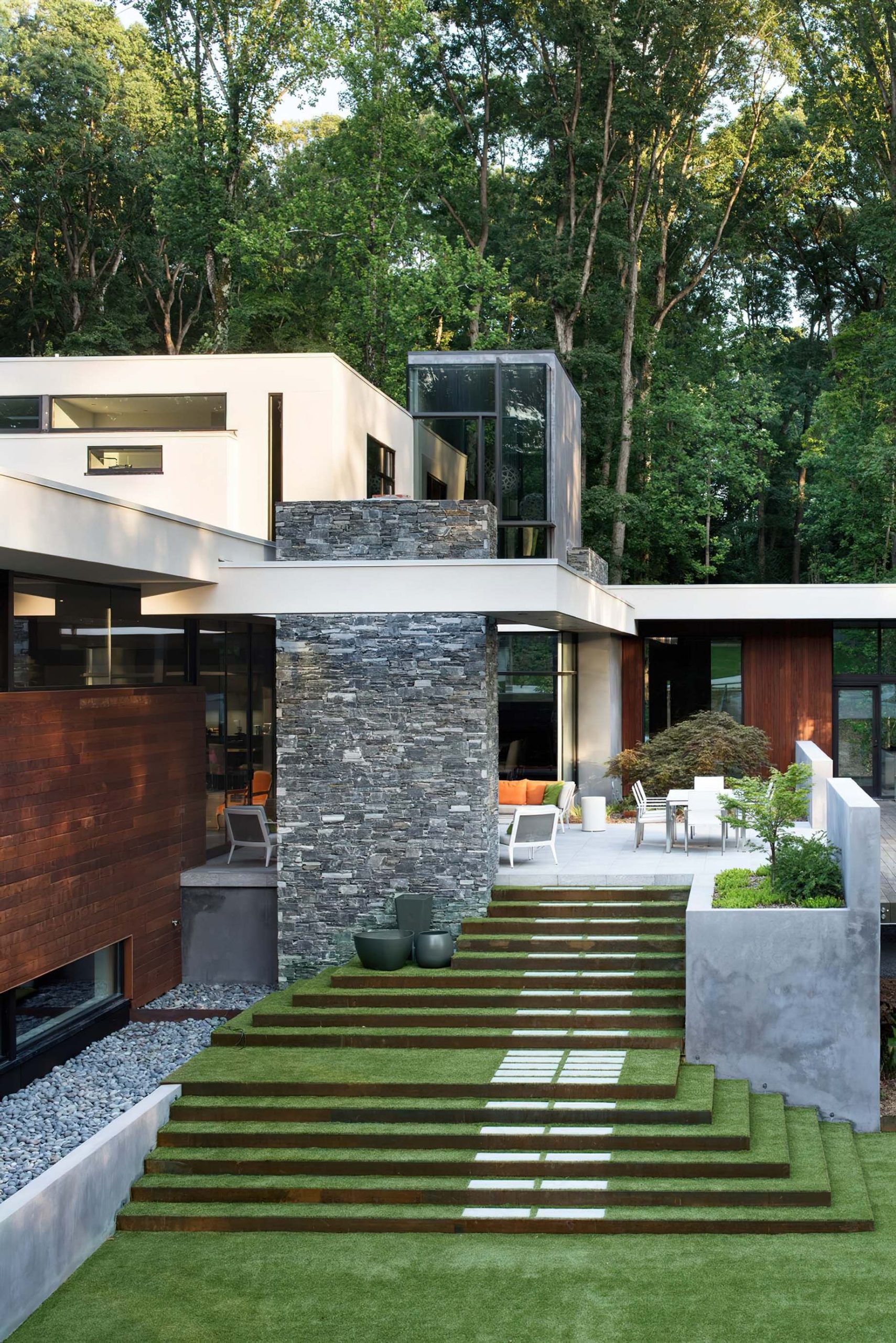 044 – Highcourt Bridge House Residence – Atlanta, GA, USA – Modern Architectural Home
