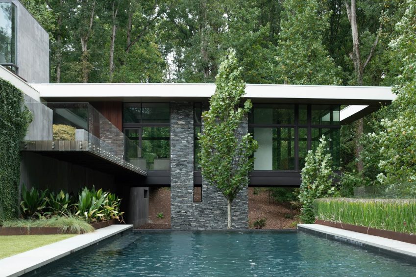 048 - Highcourt Bridge House Residence - Atlanta, GA, USA - Modern Architectural Home