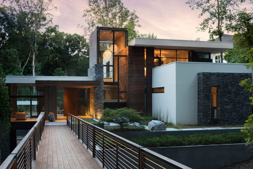 054 - Highcourt Bridge House Residence - Atlanta, GA, USA - Modern Architectural Home