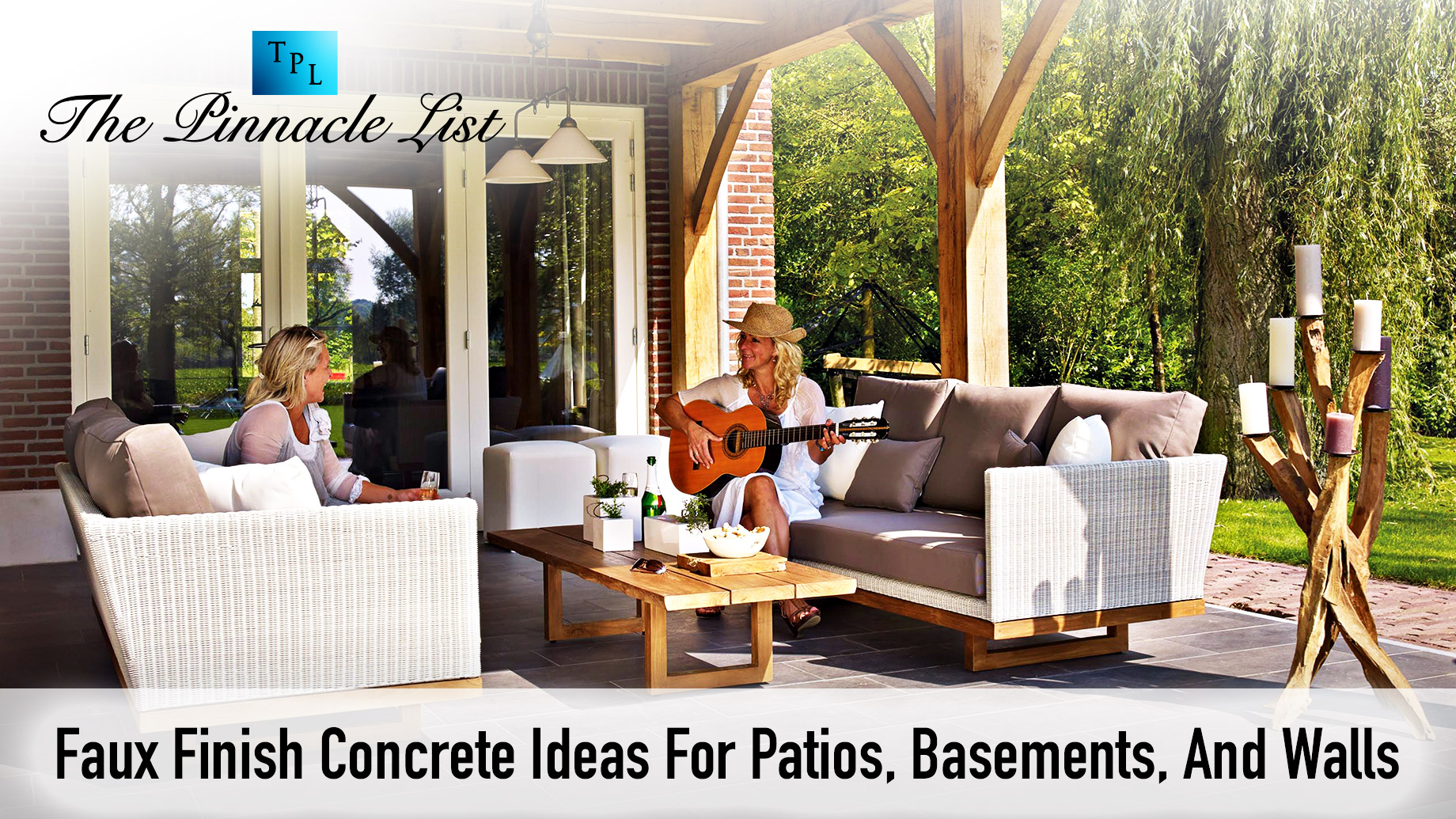 Faux Finish Concrete Ideas For Patios, Basements, And Walls