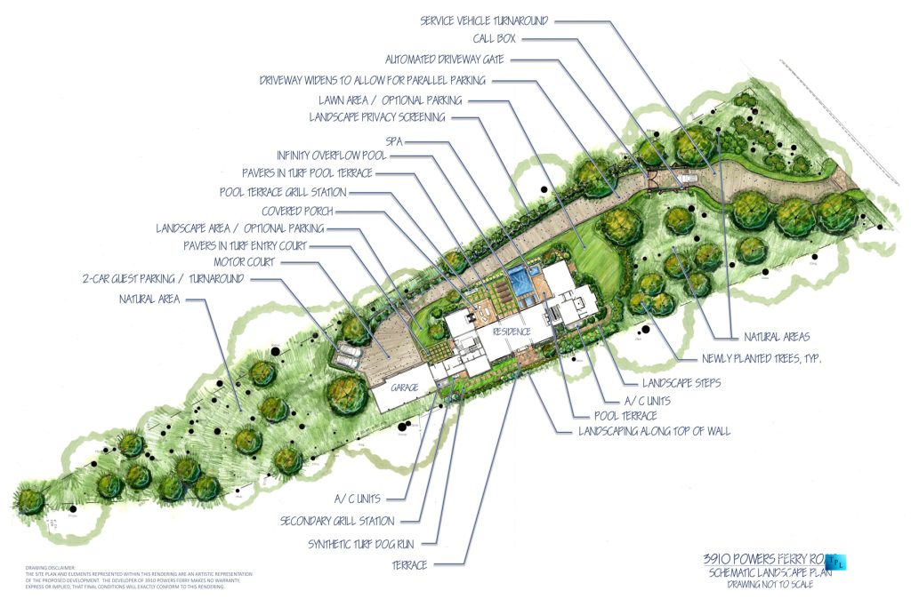 Site Plan - 3910 Powers Ferry Rd NW, Atlanta, GA, USA - Atlanta Luxury Real Estate