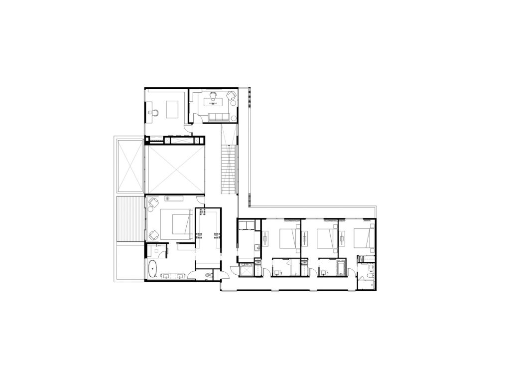 Floor Plan - Maple Rock Modern Contemporary Residence - Portland OR, USA