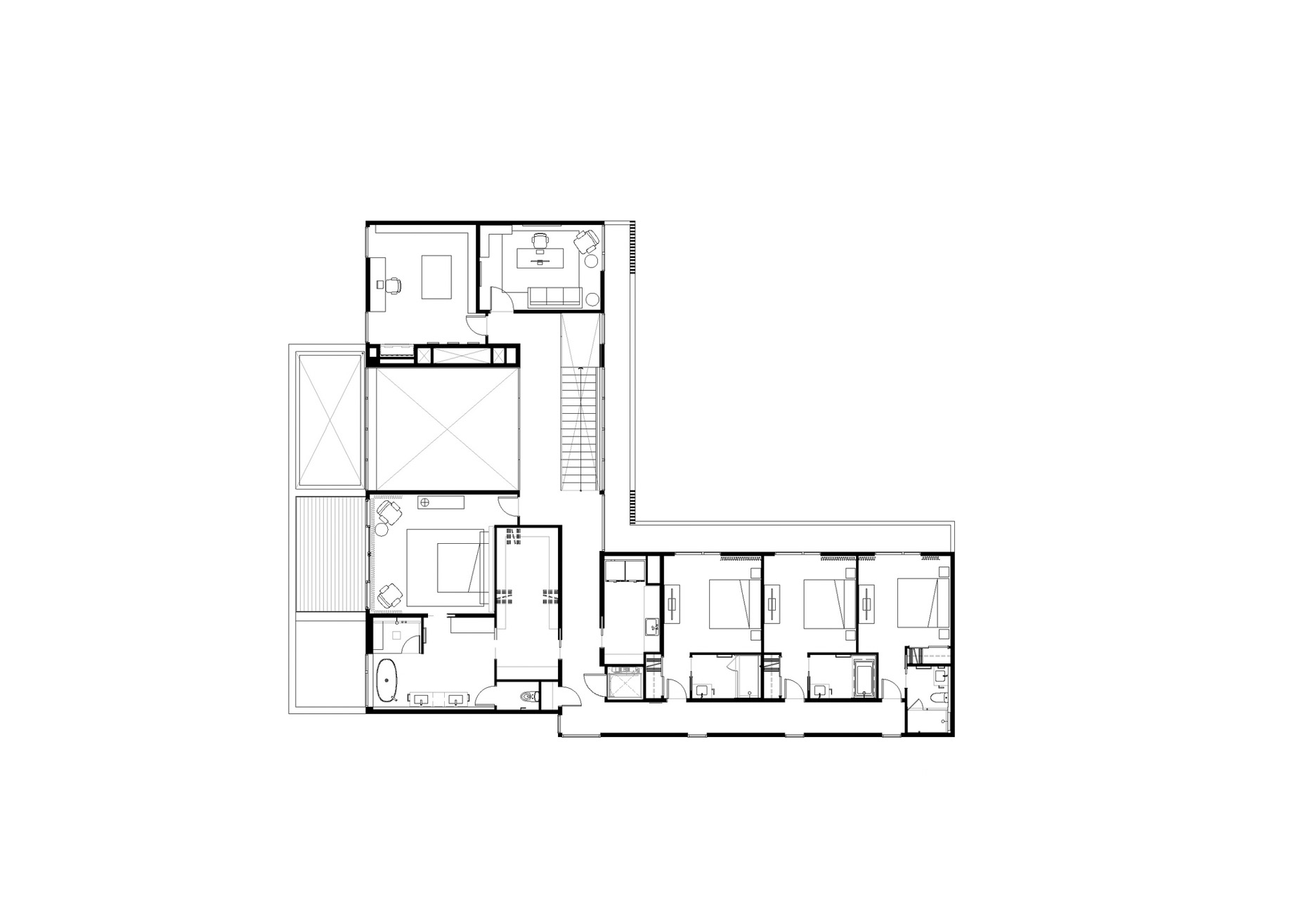 Floor Plan – Maple Rock Modern Contemporary Residence – Portland OR, USA