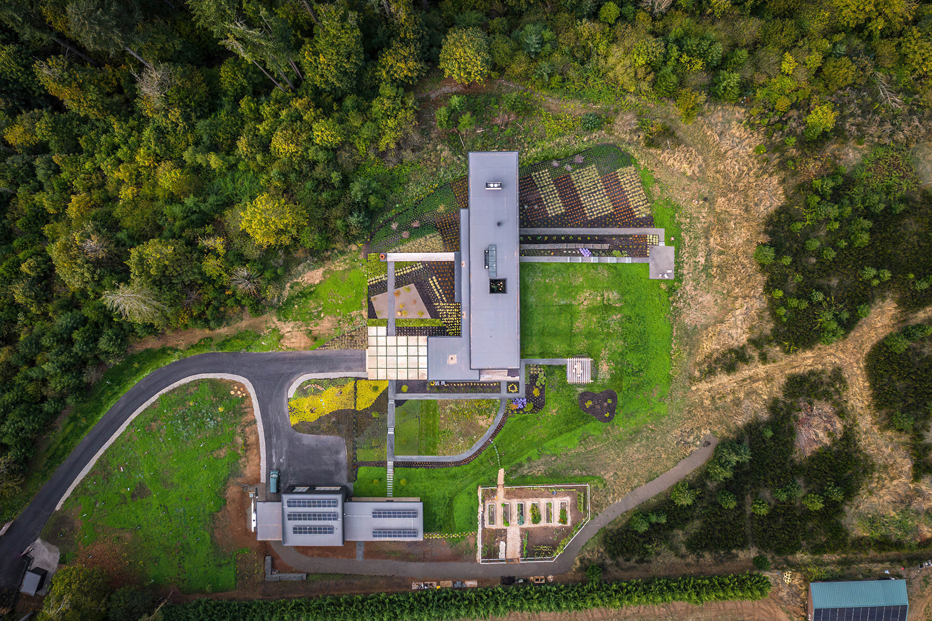 Aerial View – Five Peaks Lookout Residence – Yamhill County, OR, USA