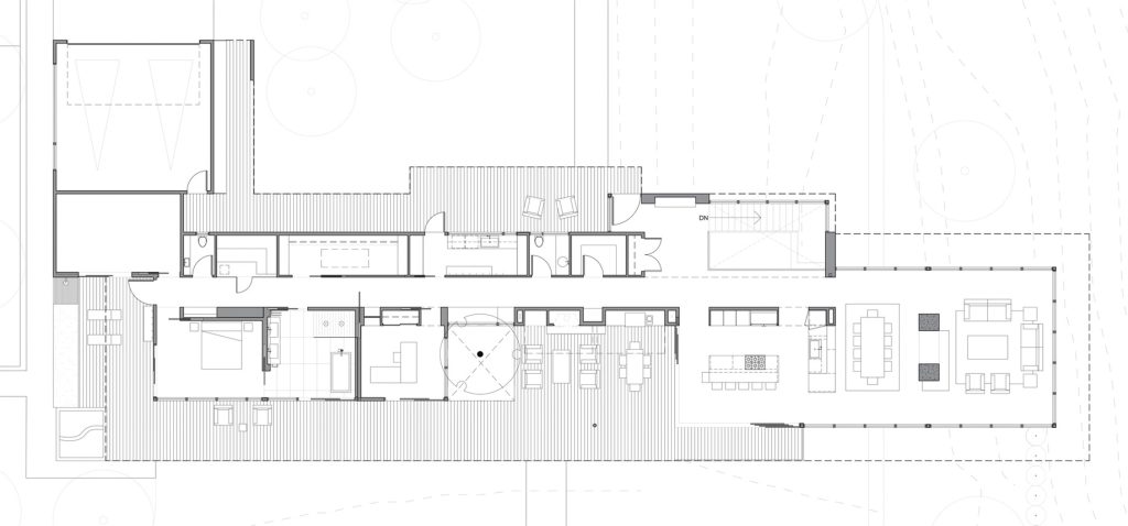 Floor Plan - Five Peaks Lookout Residence - Yamhill County, OR, USA