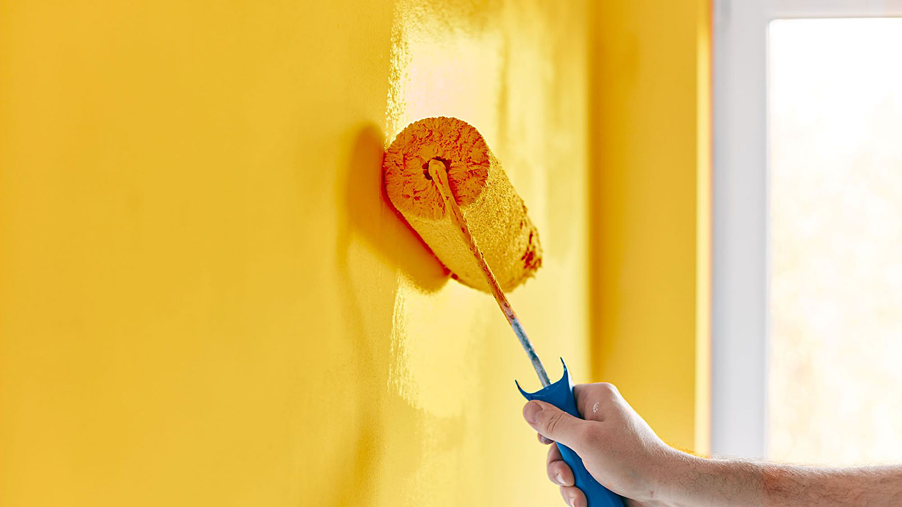 Painting Yellow Coloured Walls