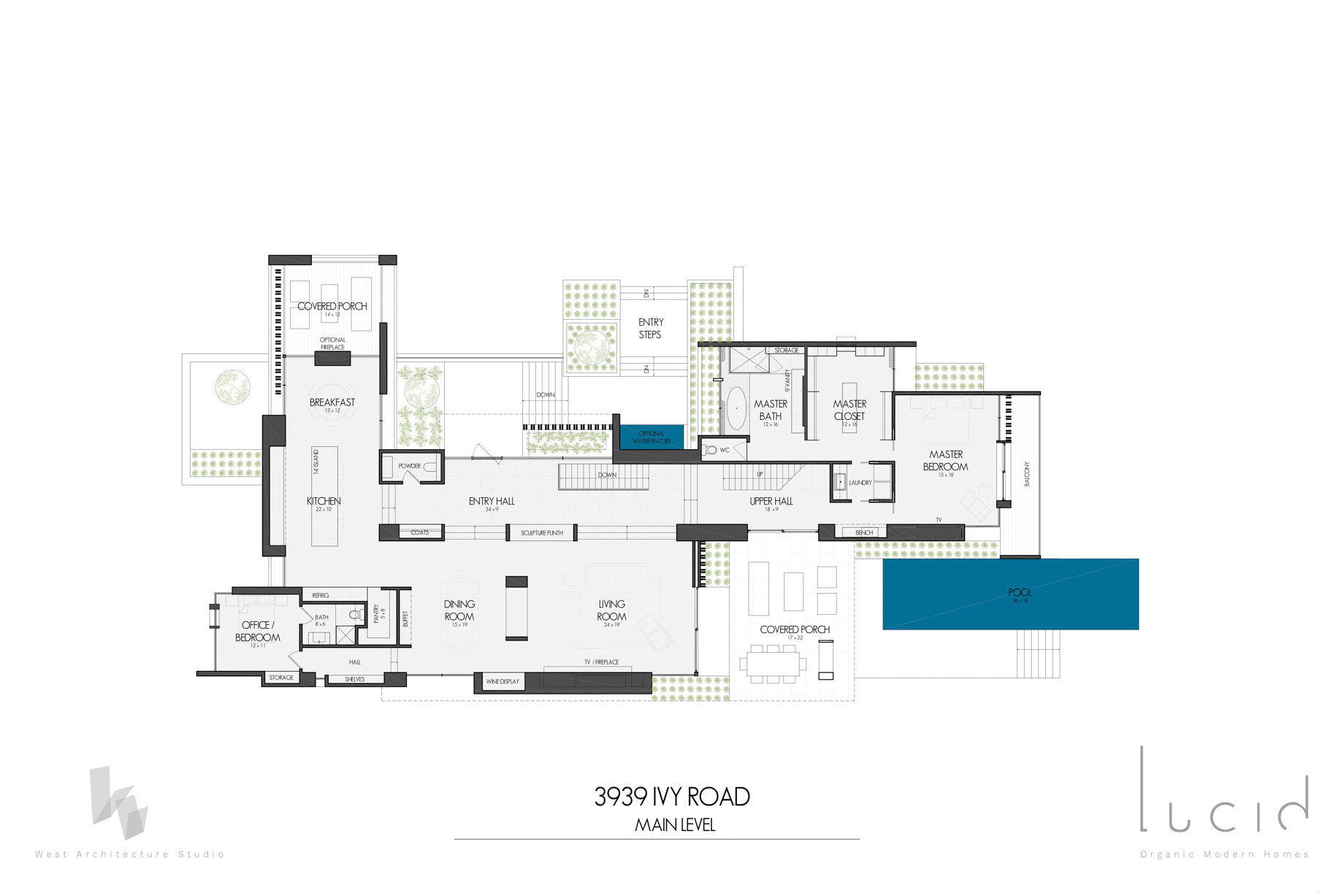 Floor Plan - 3939 Ivy Rd NE, Atlanta, GA, USA - Main Level