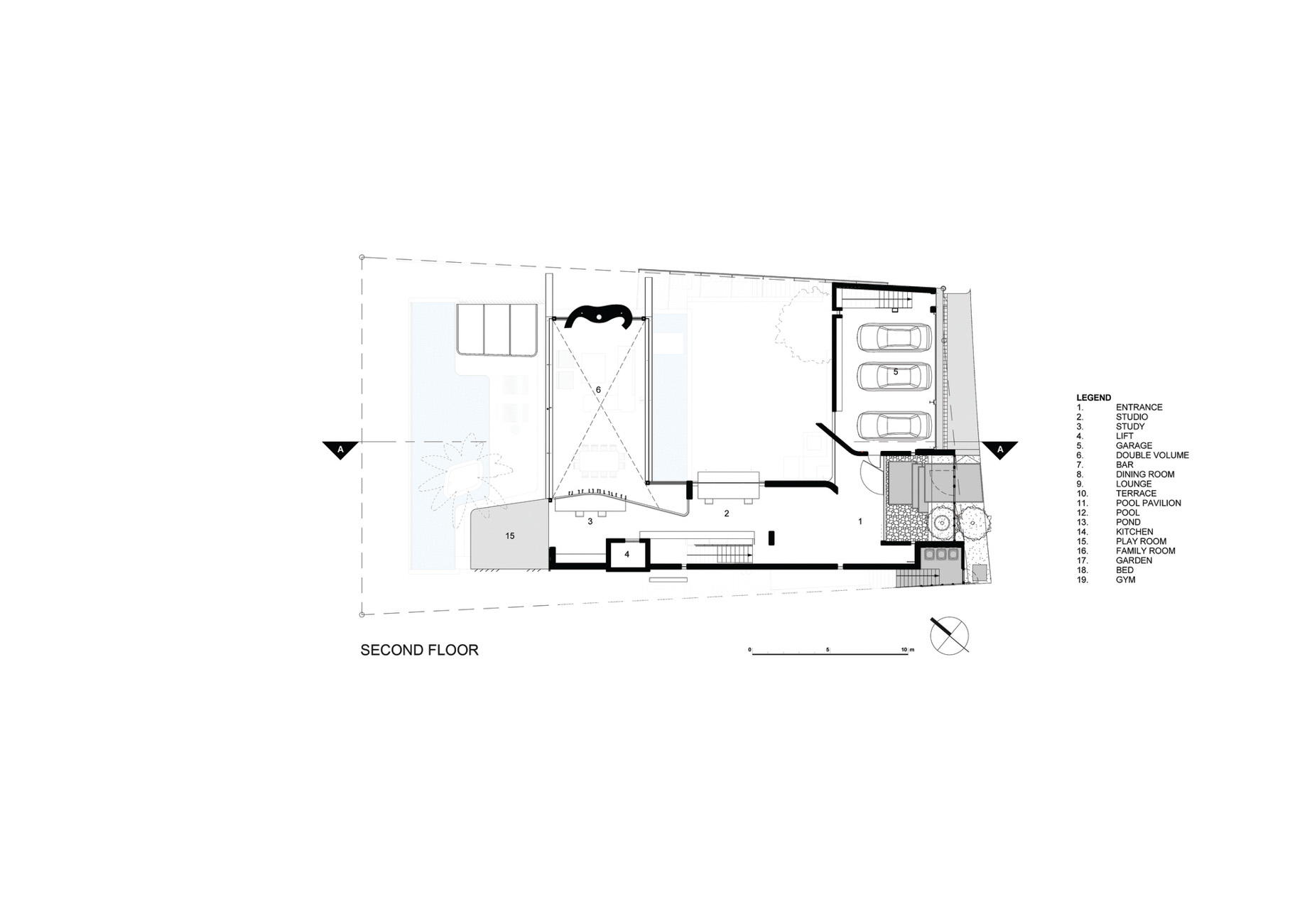 Floor Plan - Boma House SAOTA Villa - Clifton, Cape Town, South Africa