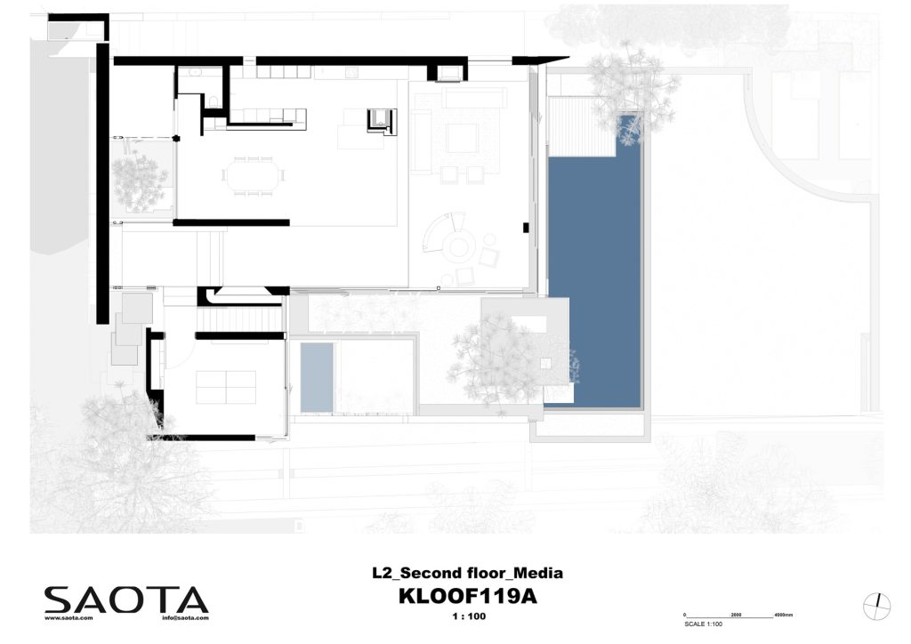 Floor Plan - Kloof 119A SAOTA House - Clifton, Cape Town, South Africa
