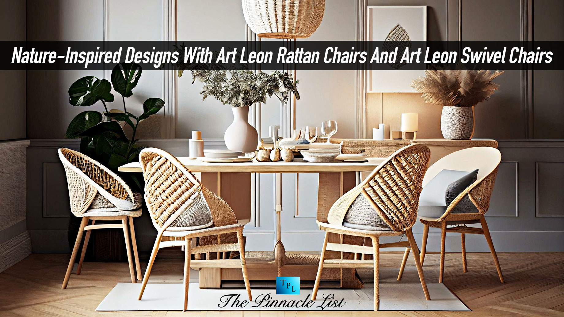 Embrace Nature-Inspired Designs With Art Leon Rattan Chairs And Art Leon Swivel Chairs