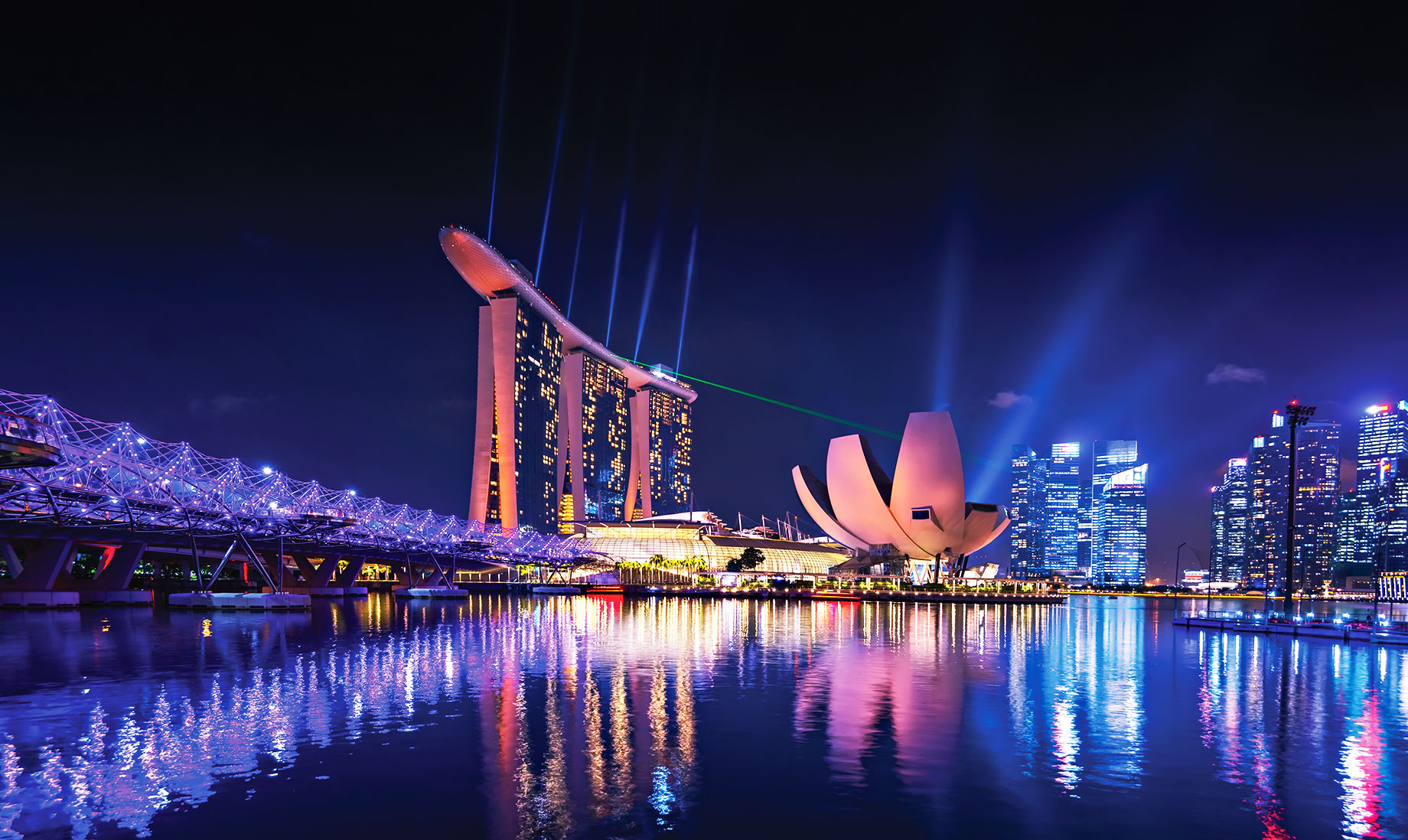 Marina Bay Sands by Night - Singapore