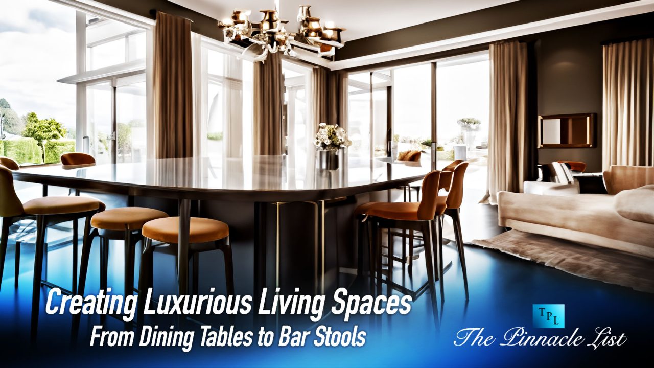 Creating Luxurious Living Spaces From Dining Tables to Bar Stools