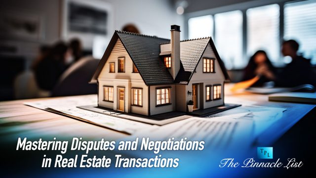 Mastering Disputes and Negotiations in Real Estate Transactions