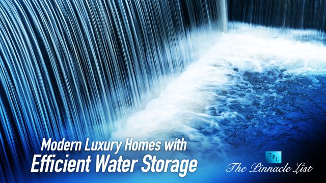 Modern Luxury Homes with Efficient Water Storage