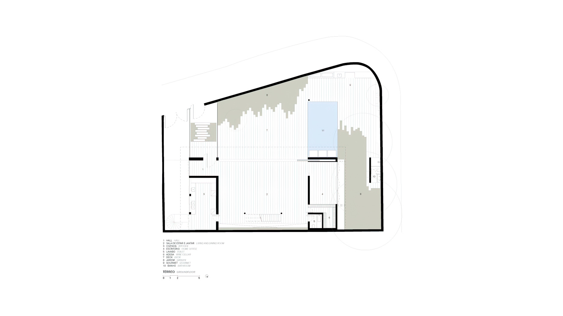 JZL House Modern Residence - Leblon, Rio de Janeiro, Brazil - Floor Plans