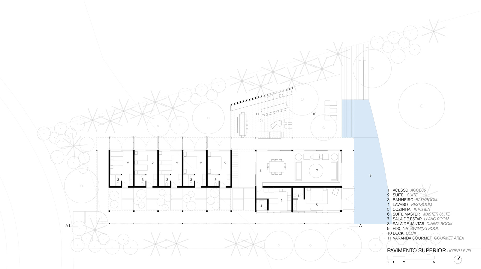 JCA House Summer Residence - Trancoso, Bahia, Brazil - Floor Plan