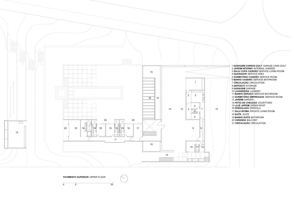 CT House Contemporary Residence - Bragança Paulista, Brazil - Floor Plan