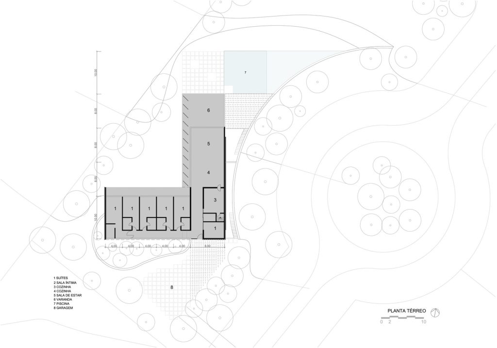 GCP House Contemporary Residence - Porto Feliz, Brazil - Floor Plan