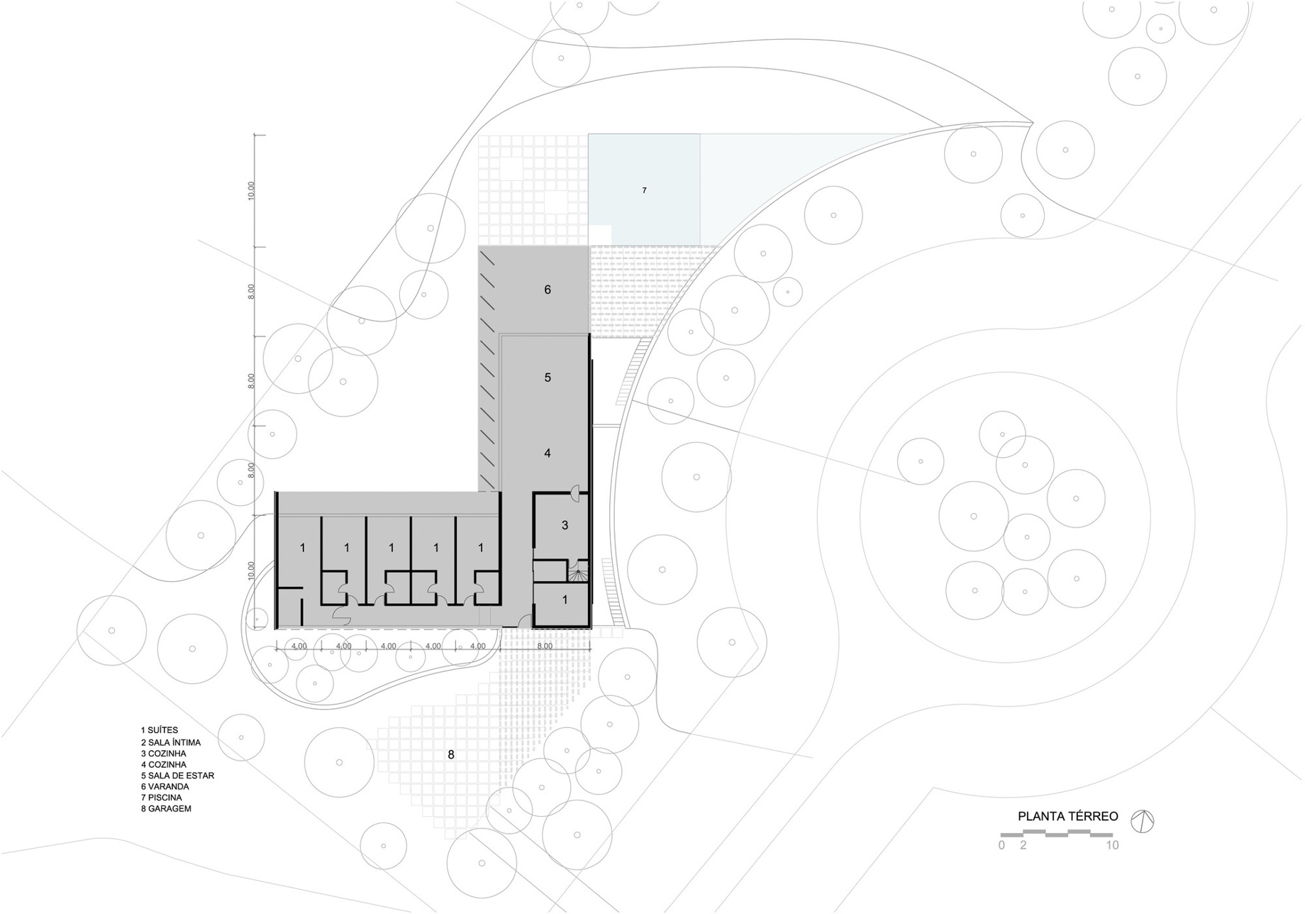 GCP House Contemporary Residence - Porto Feliz, Brazil - Floor Plan