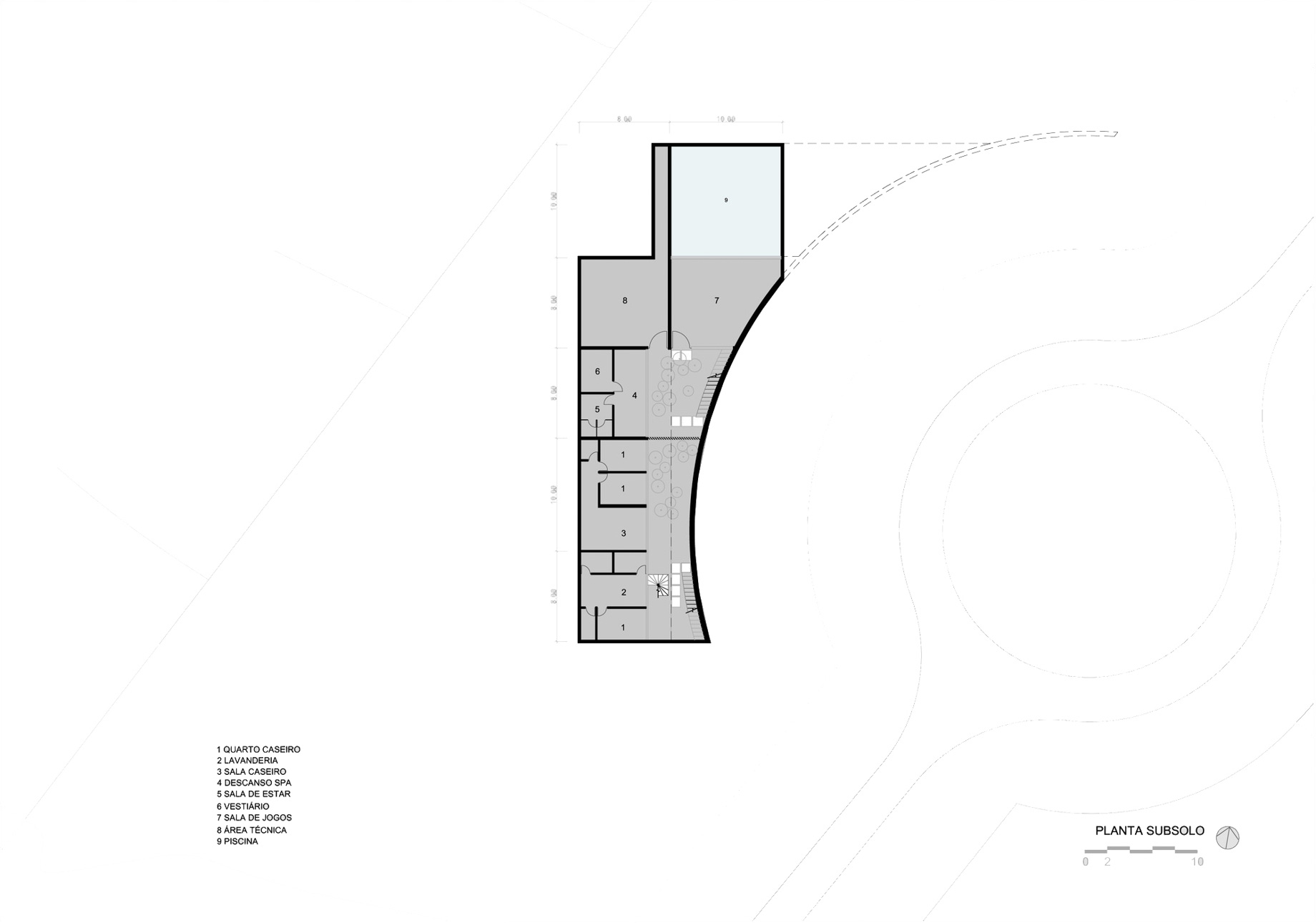 GCP House Contemporary Residence - Porto Feliz, Brazil - Floor Plan