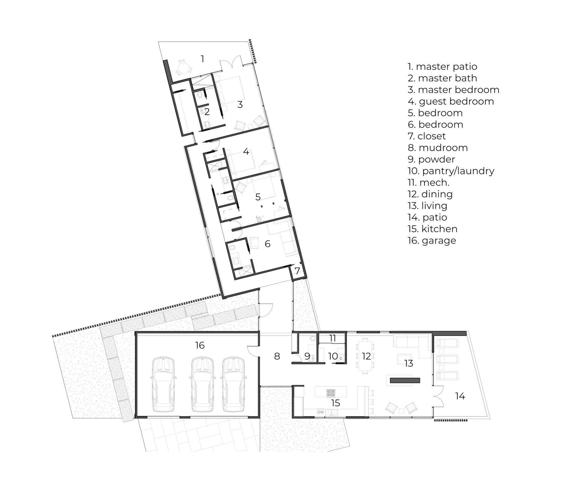 Shibumi Zen Ozark House - Strafford, MO, USA - Floor Plan