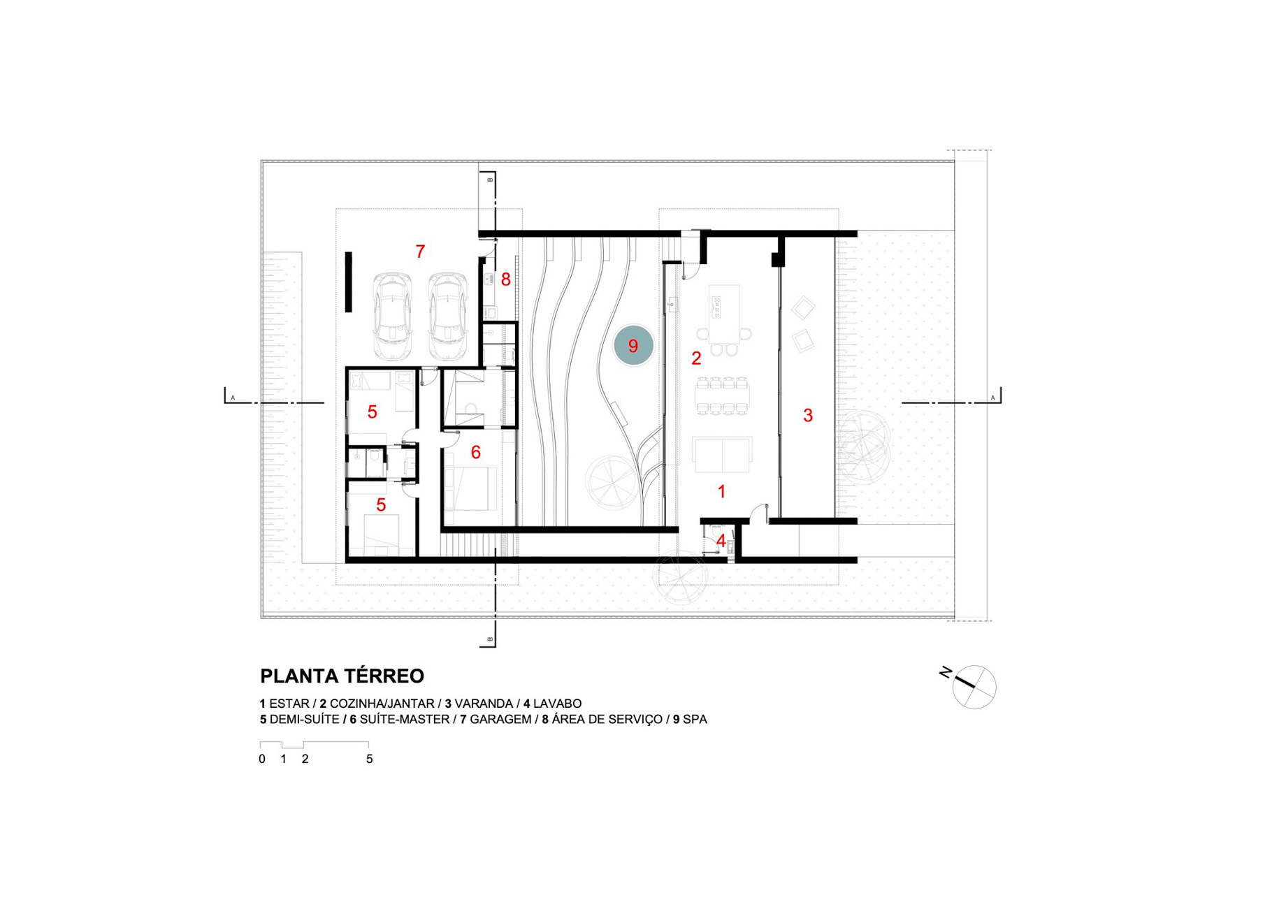 Café House - Divinopolis, Minas Gerais, Brazil - Floor Plan