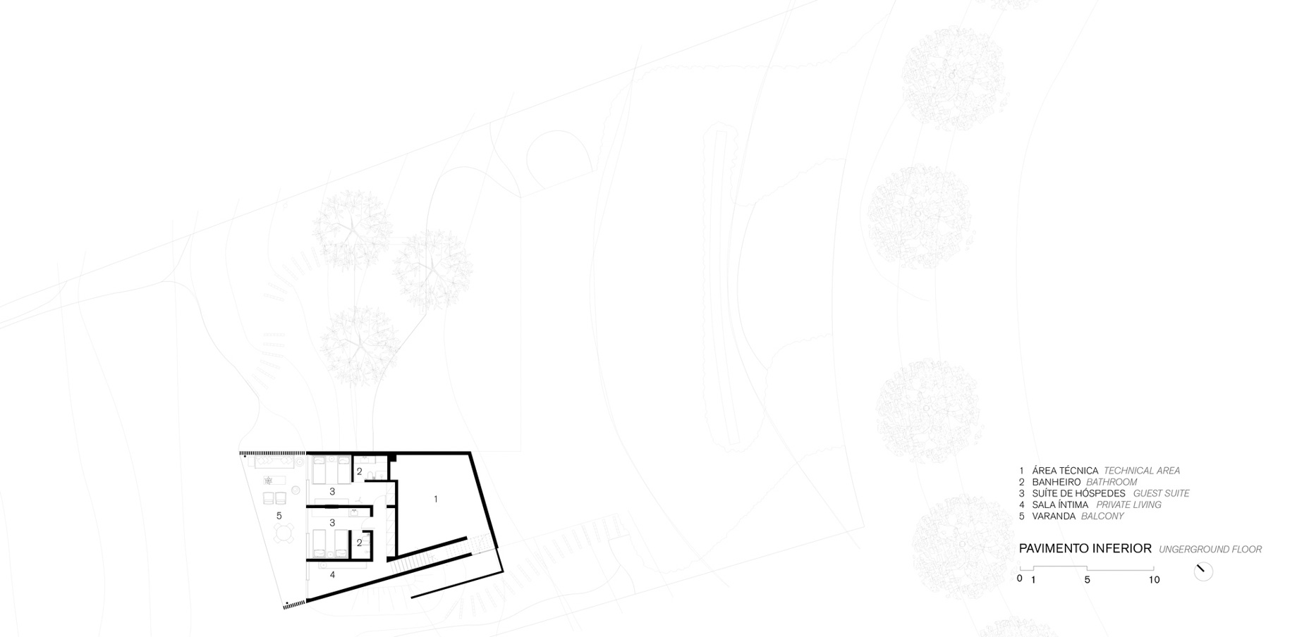 Origami House Fazenda Boa Vista - Porto Feliz, Brazil - Floor Plan