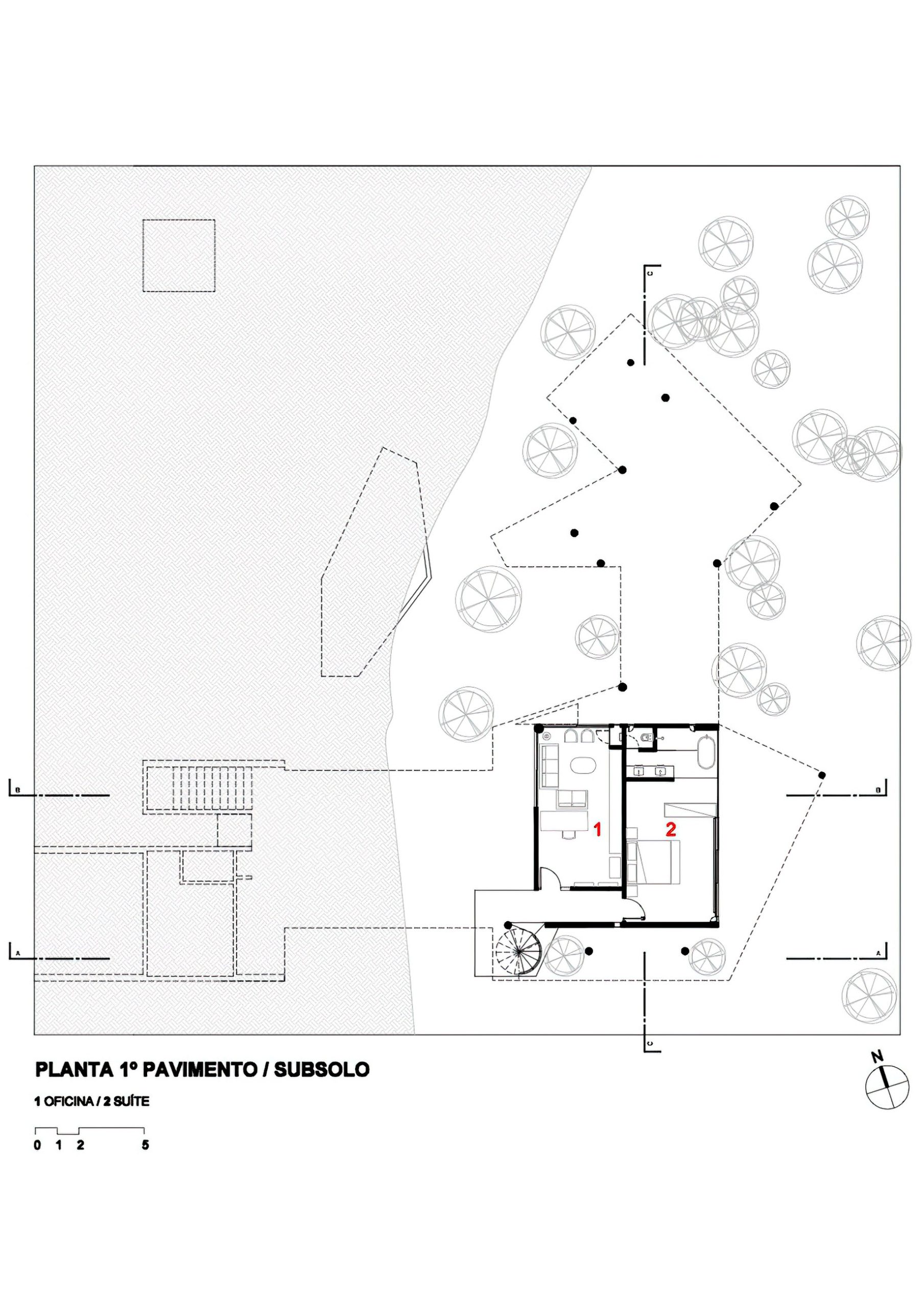 Acucena Treetop House – Nova Lima, Minas Gerais, Brazil – Floor Plans