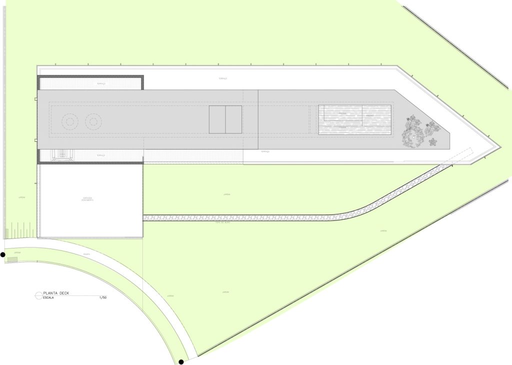 Inclined Concrete Slab House - Nova Lima, Brazil - Floor Plans