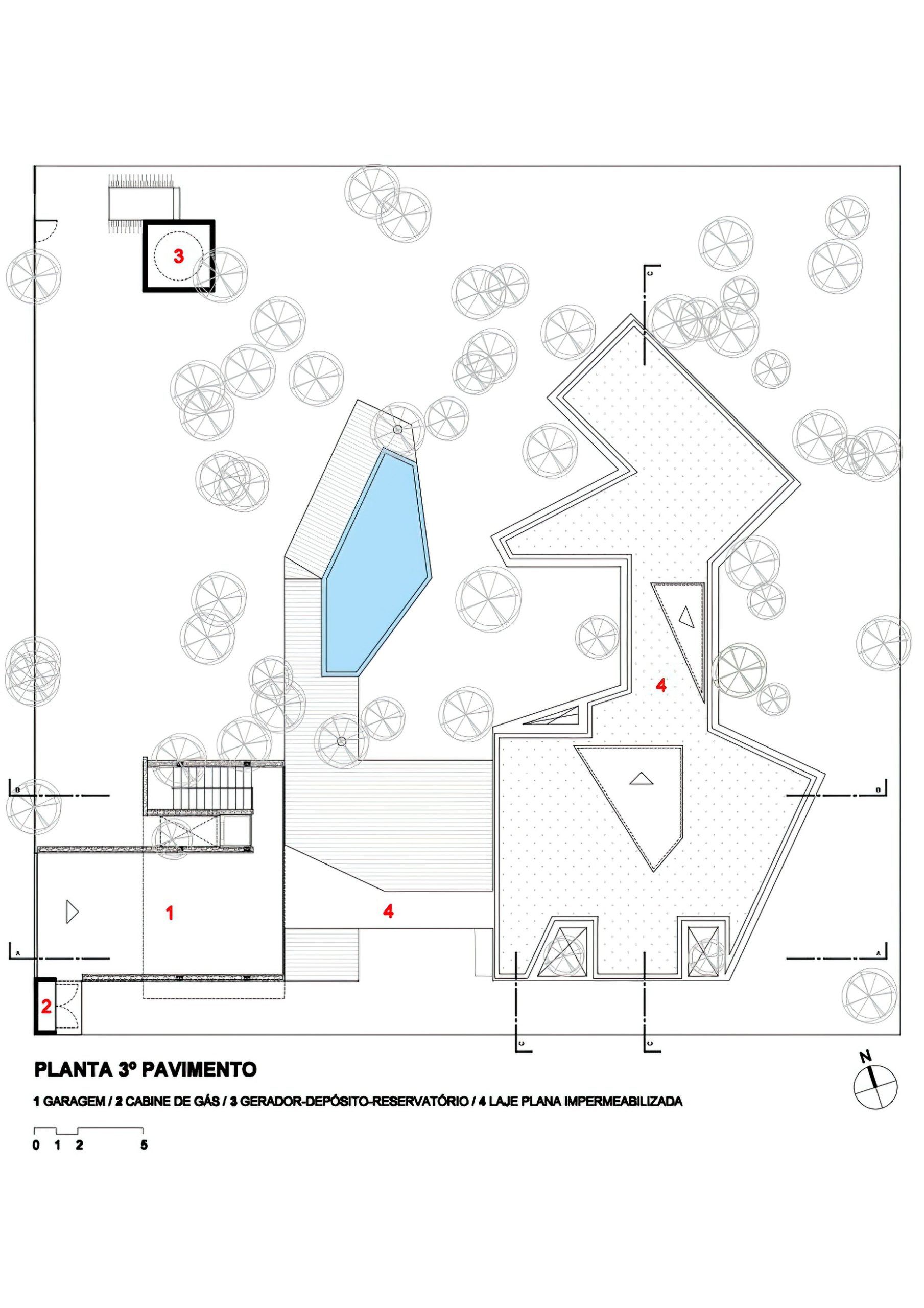 Acucena Treetop House – Nova Lima, Minas Gerais, Brazil – Floor Plans