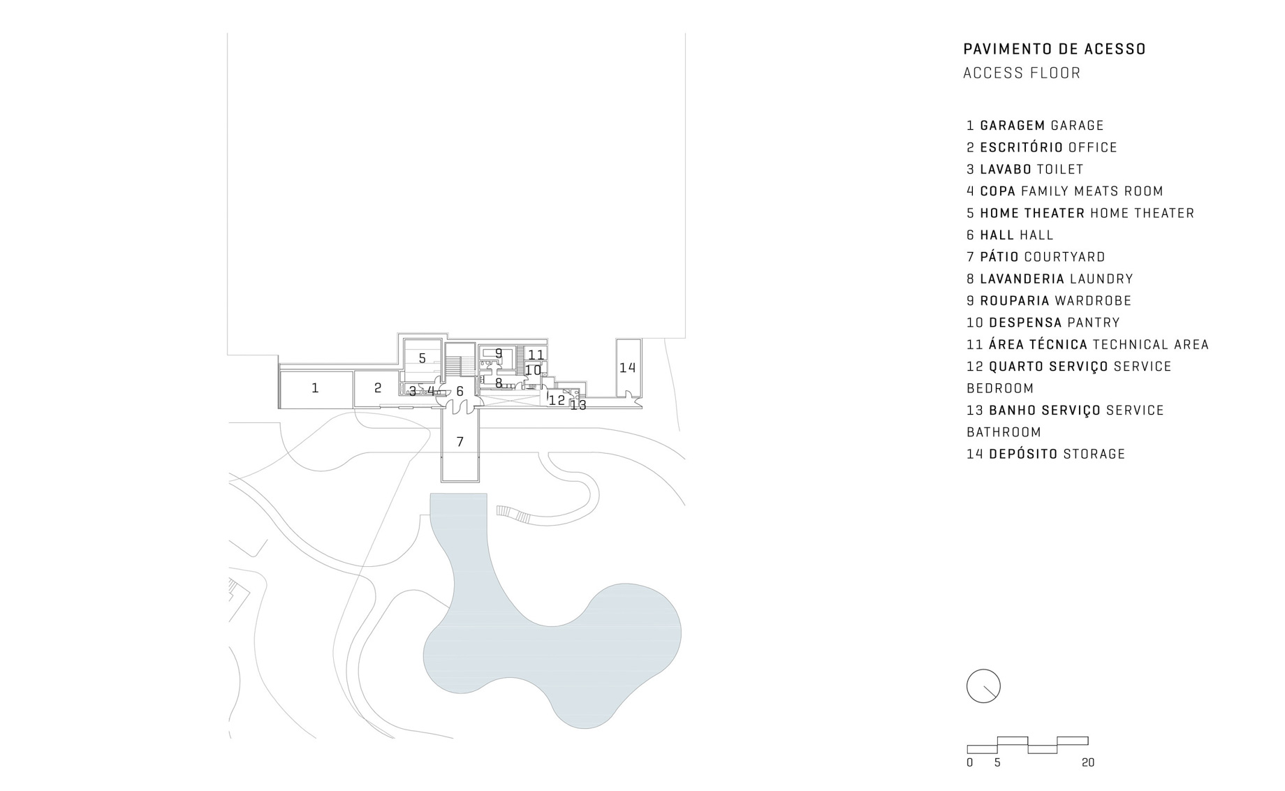 Casa JN House - Itaipava, Rio de Janeiro, Brazil - Floor Plan