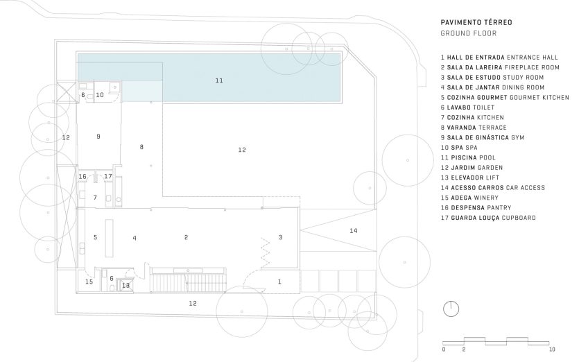 ANM House Hopetoun Residence - Toorak, Melbourne, Australia - Floor Plan