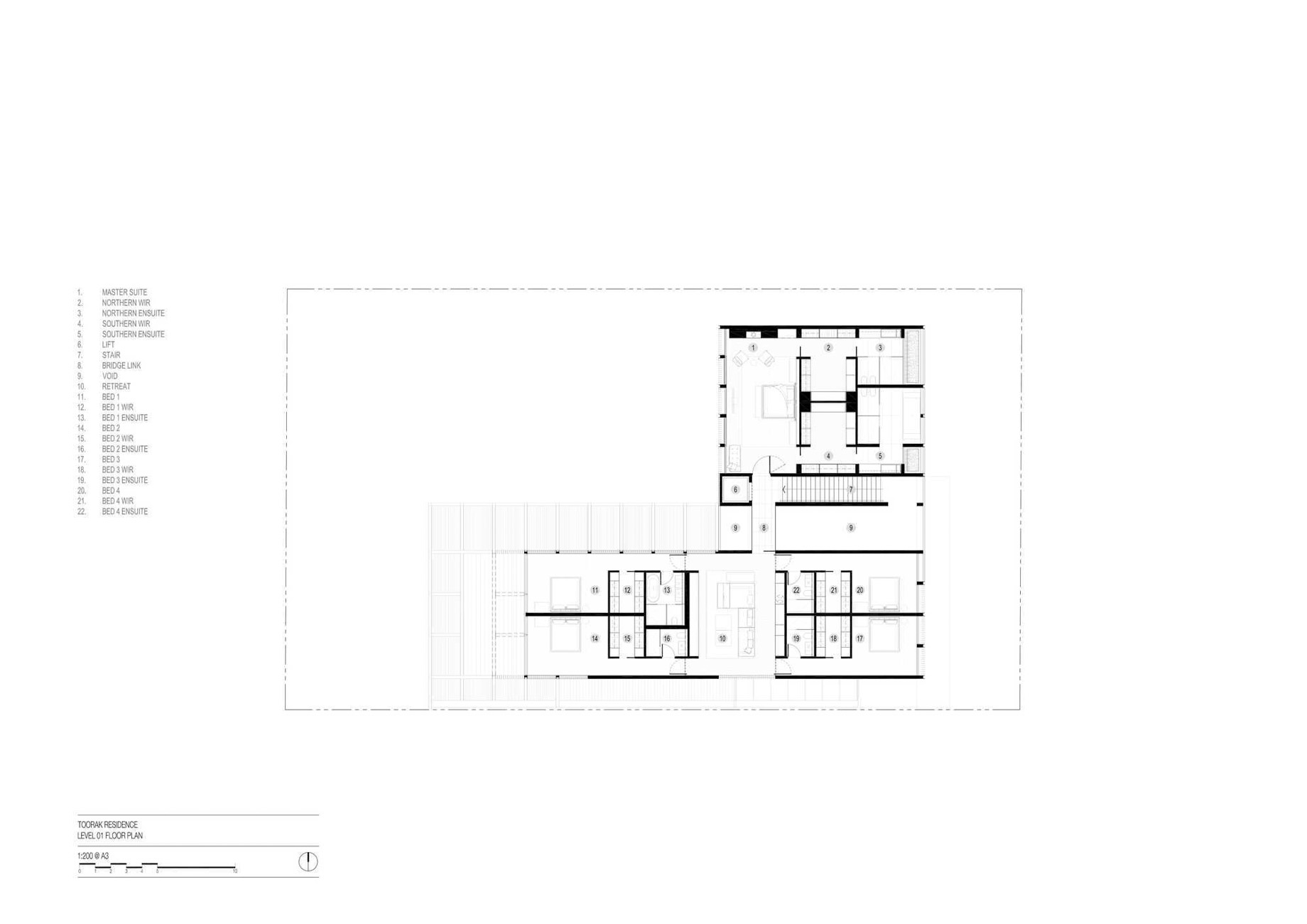 Ottawa Road Modern Residence - Toorak, Melbourne, Australia - Floor Plans