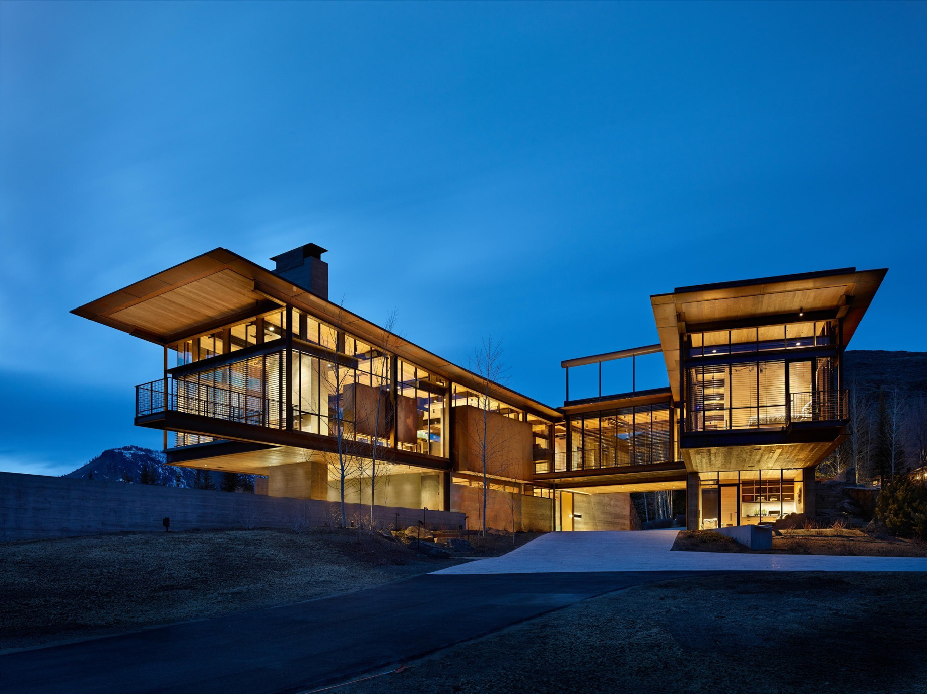 Bigwood Sun Valley Residence - Griffin Ct, Ketchum, ID, USA - Modern Industrial Home Design