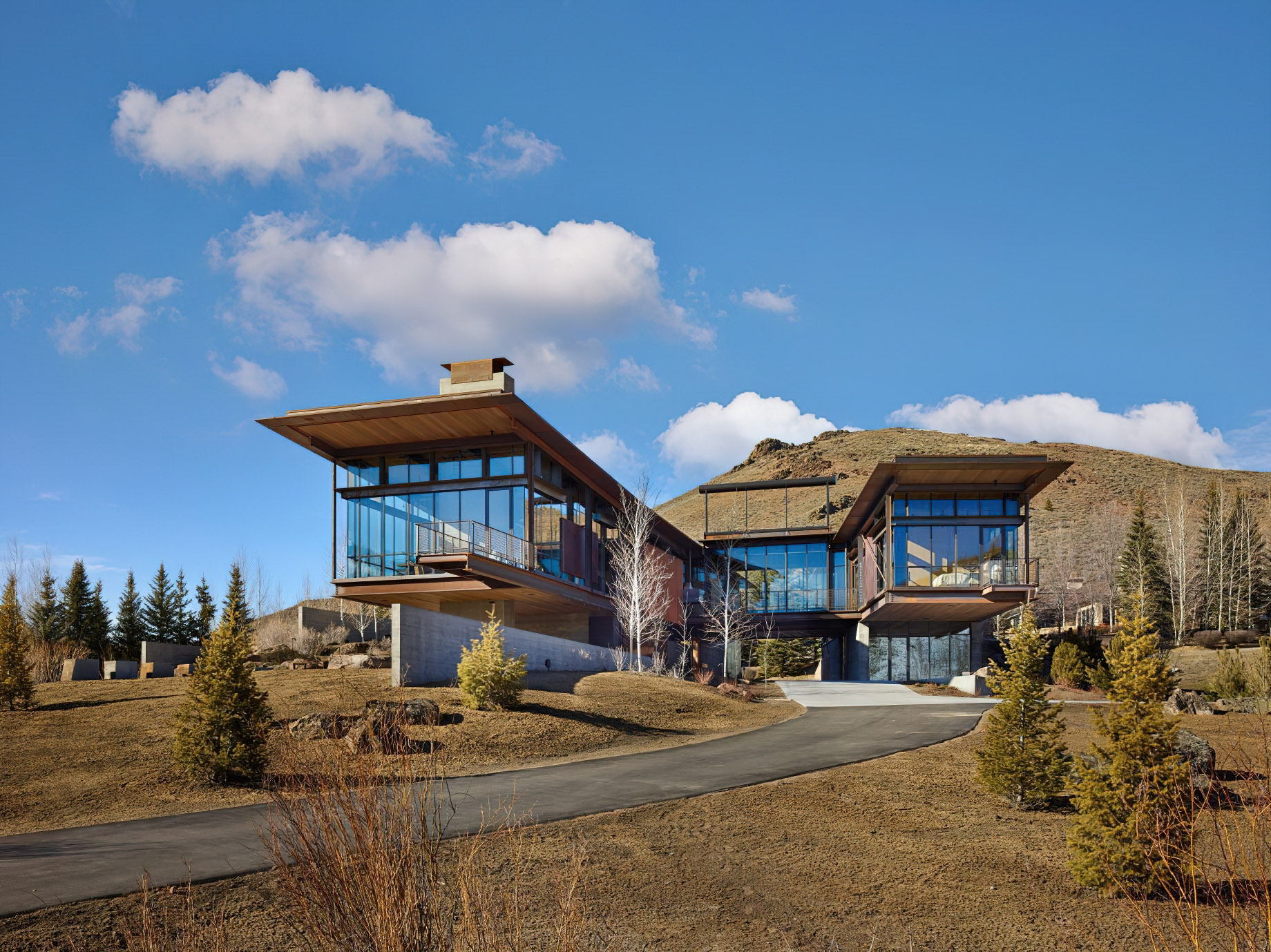 Bigwood Sun Valley Residence - Griffin Ct, Ketchum, ID, USA - Modern Industrial Home Design