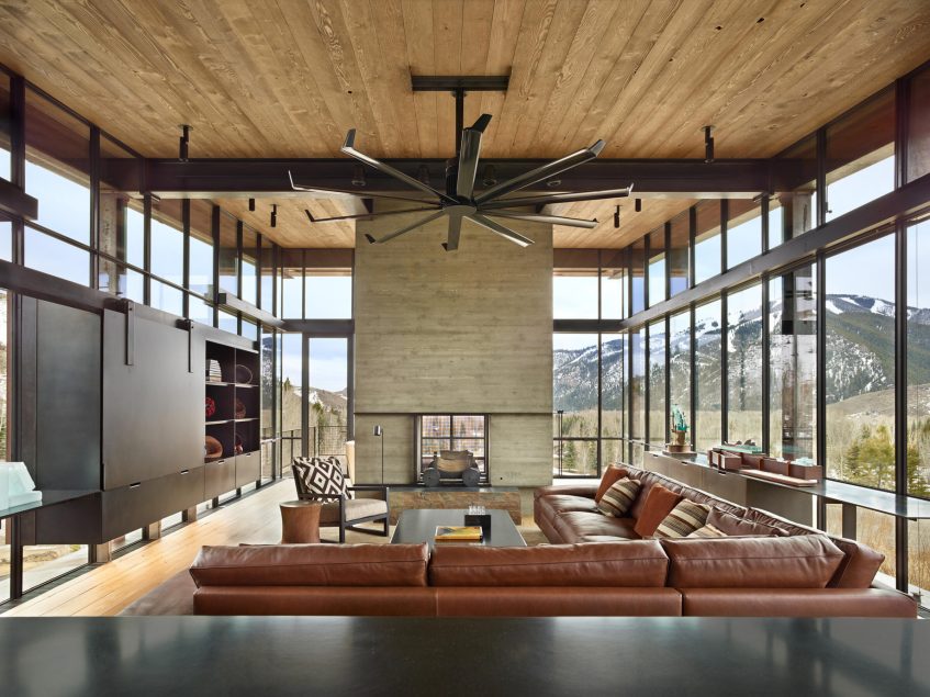 Bigwood Sun Valley Residence - Griffin Ct, Ketchum, ID, USA - Modern Industrial Home Design