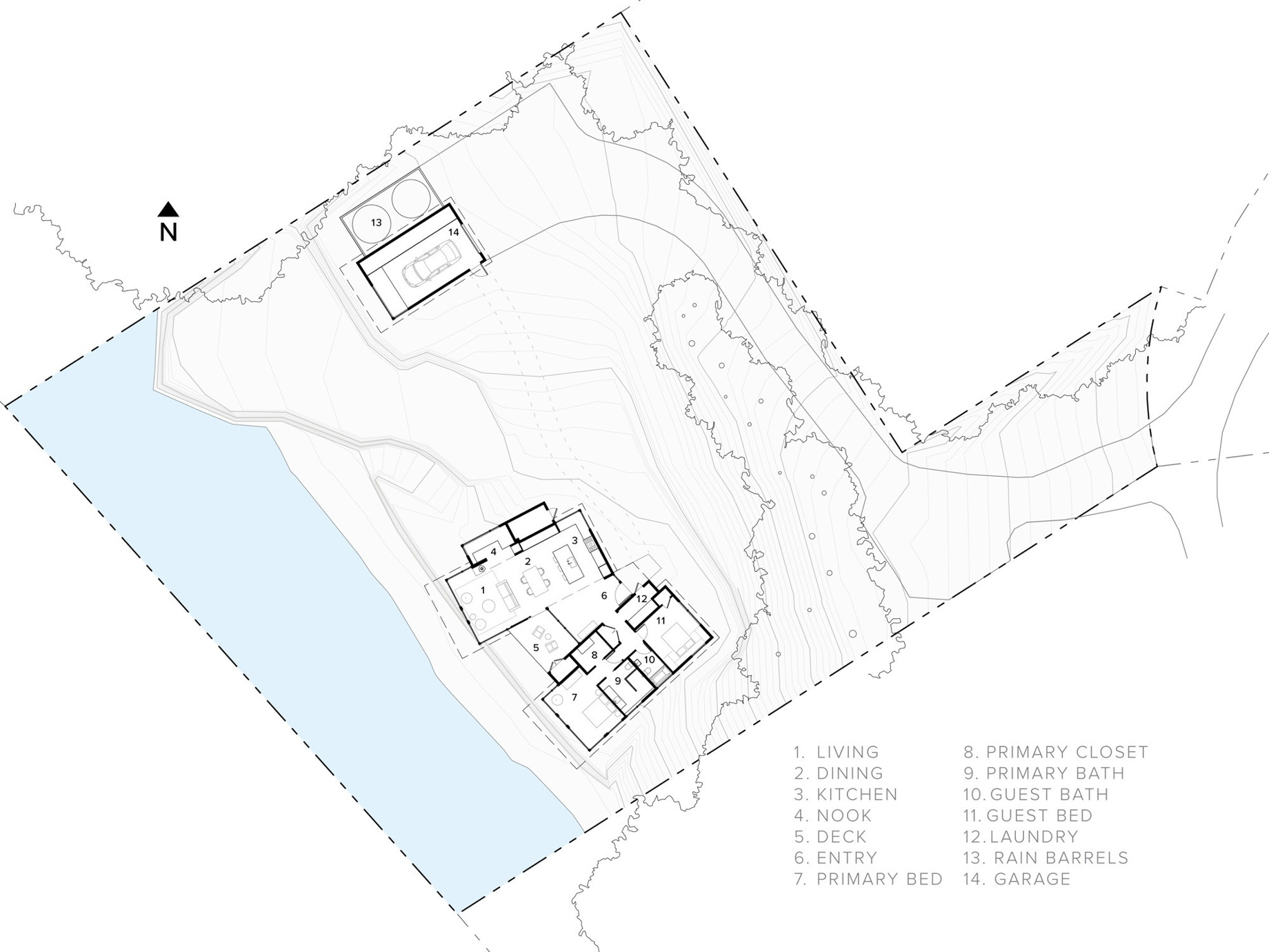 Floor Plan – Tongass Ledge Modern Oceanfront House – Ketchikan, AK, USA